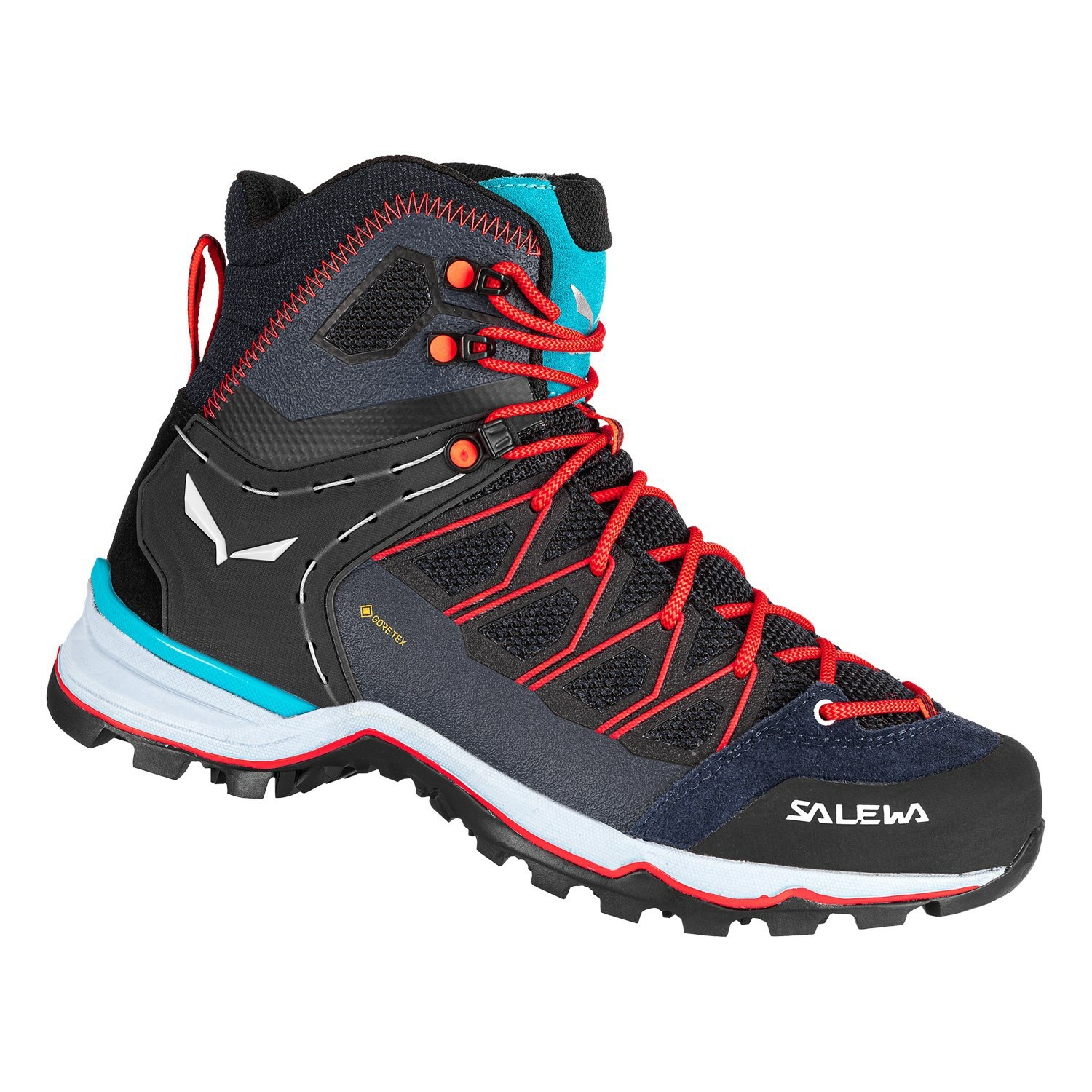 Botas Montaña Salewa Mountain Trainer Lite Mid GORE-TEX® Mujer Negras Azul Marino | VQ2310659