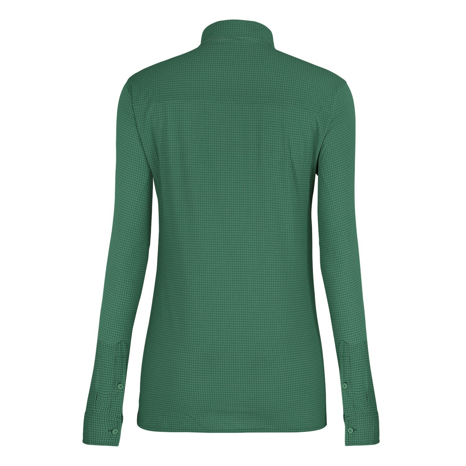 Camisa Manga Larga Salewa Puez Minicheck 2 Dry Shirt Mujer Verde | VX0693578