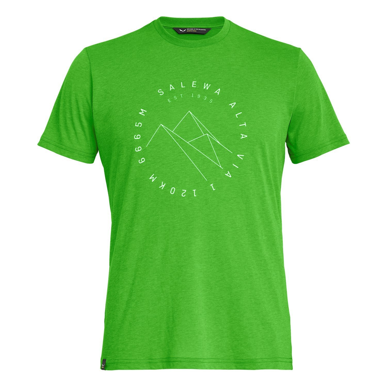 Camisas Manga Corta Salewa Alta Via Drirelease® T-shirt Hombre Verde | AO6825039