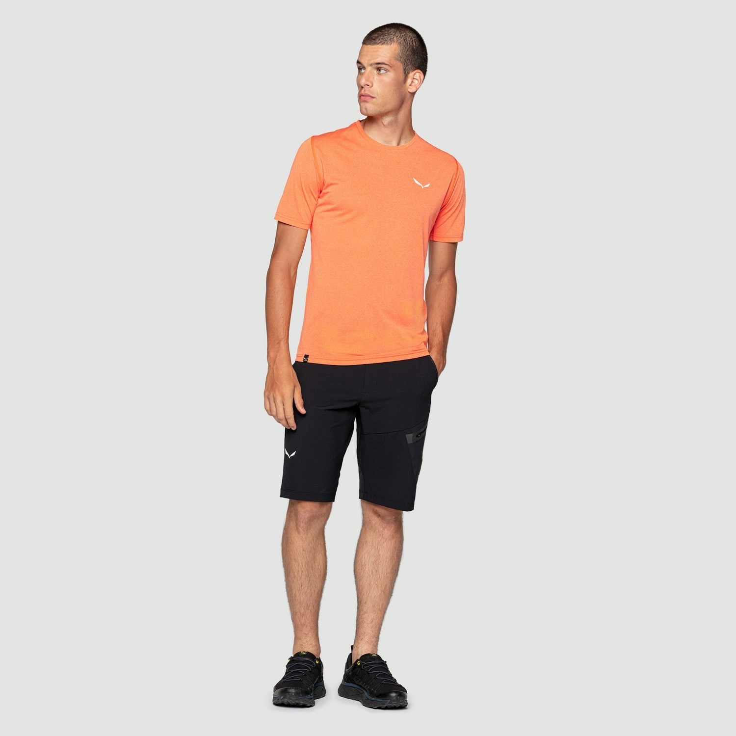 Camisas Manga Corta Salewa Pedroc Híbrido 3 Dry T-shirt Hombre Naranjas | TG6907138