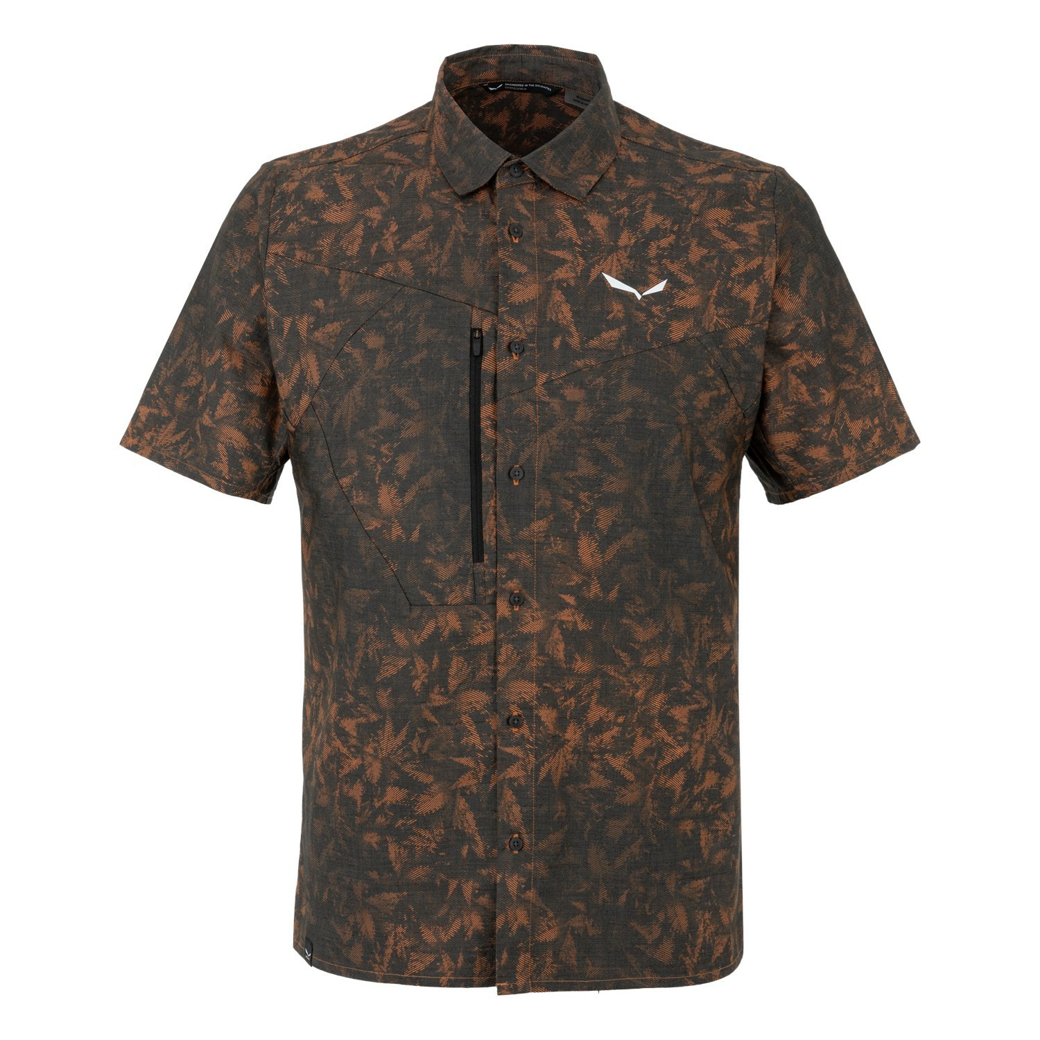 Camisas Manga Corta Salewa Puez Hemp Printed Hombre Naranjas | SD6834901