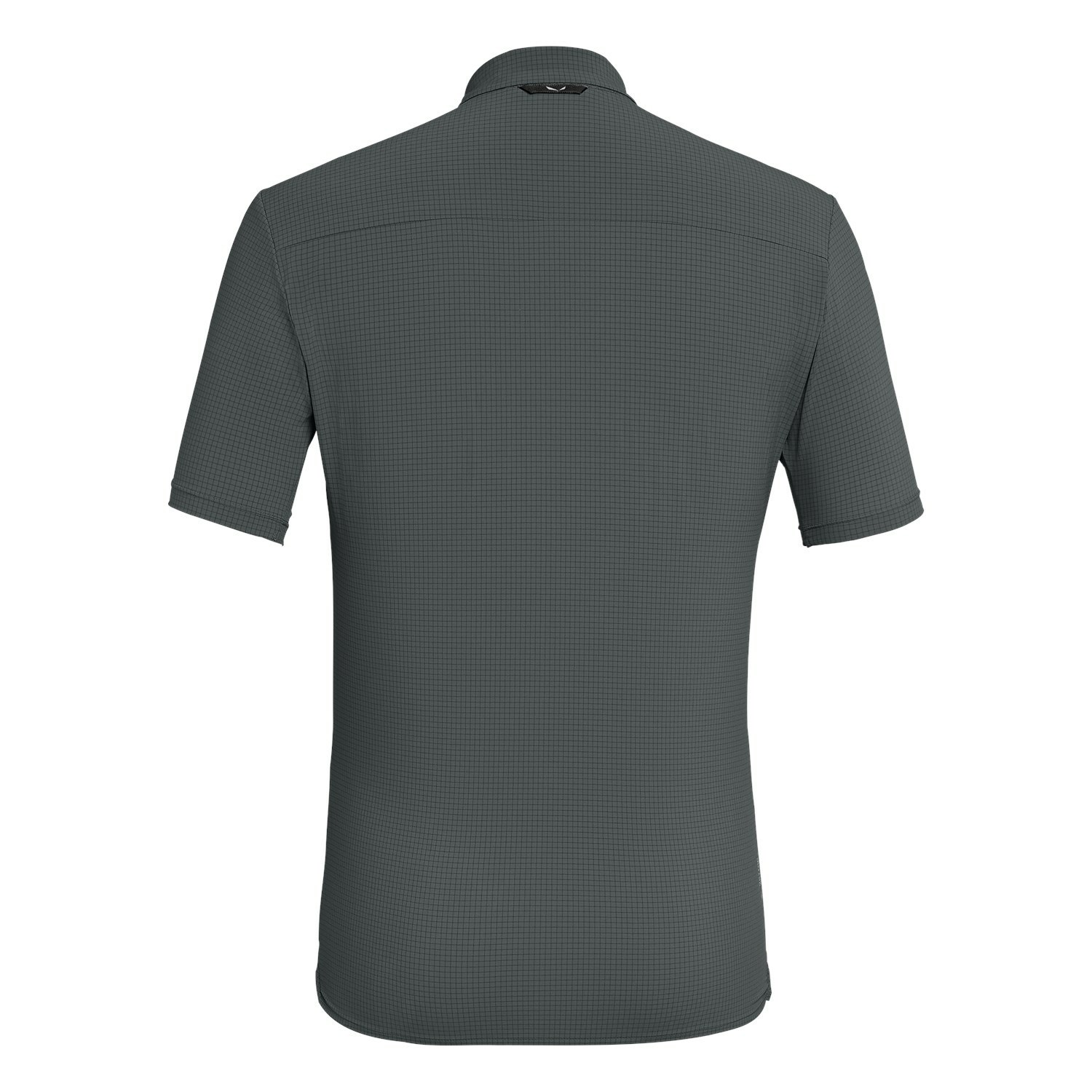 Camisas Manga Corta Salewa Puez Minicheck 2 Dry Hombre Gris | AH7394652