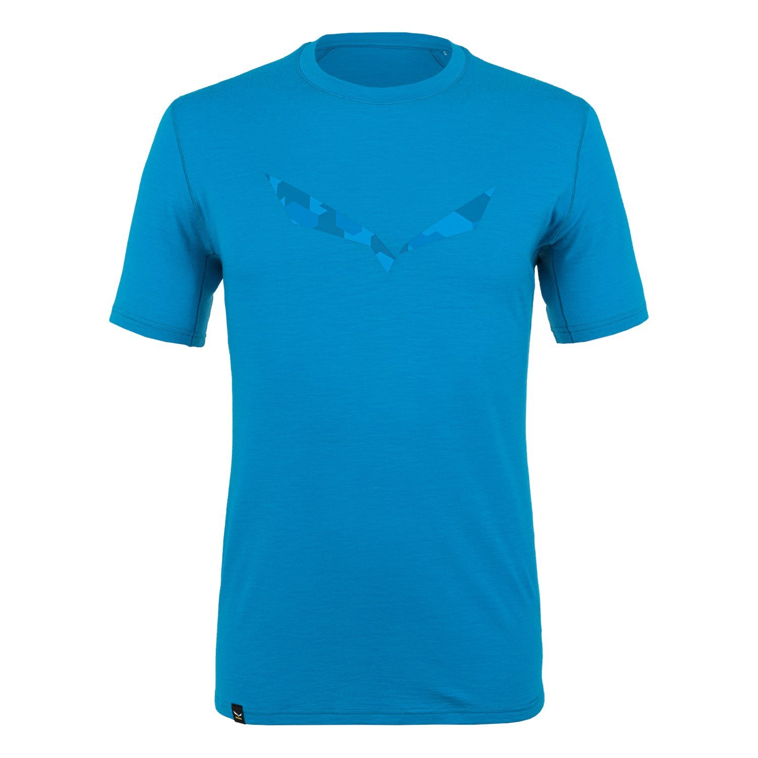 Camisas Manga Corta Salewa Pure Logo Alpine Merino Responsive T-Shirt Hombre Azules | DE6048157