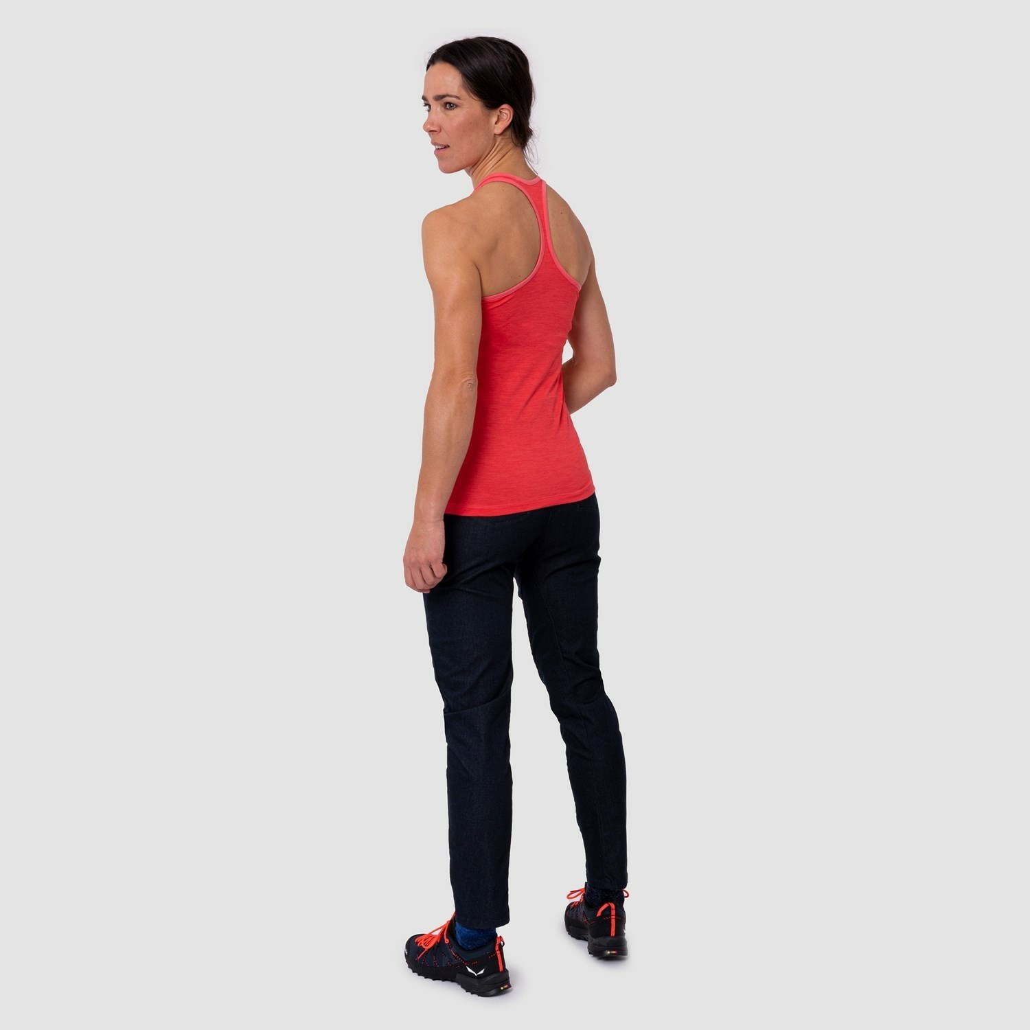 Camiseta Salewa Agner Híbrido Dry Tanktop Mujer Rosas | DA3769051