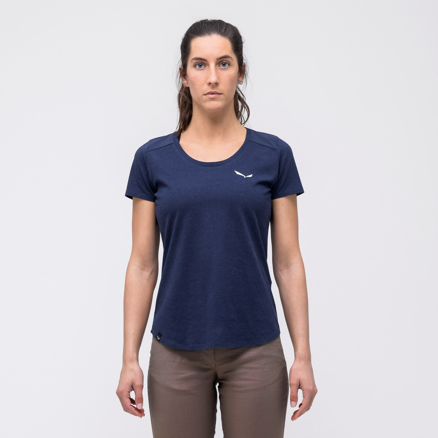 Camiseta Salewa Alpine Hemp Mujer Azul Marino | VX3758219