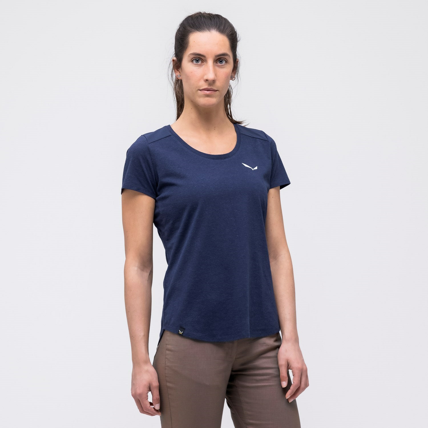 Camiseta Salewa Alpine Hemp Mujer Azul Marino | VX3758219