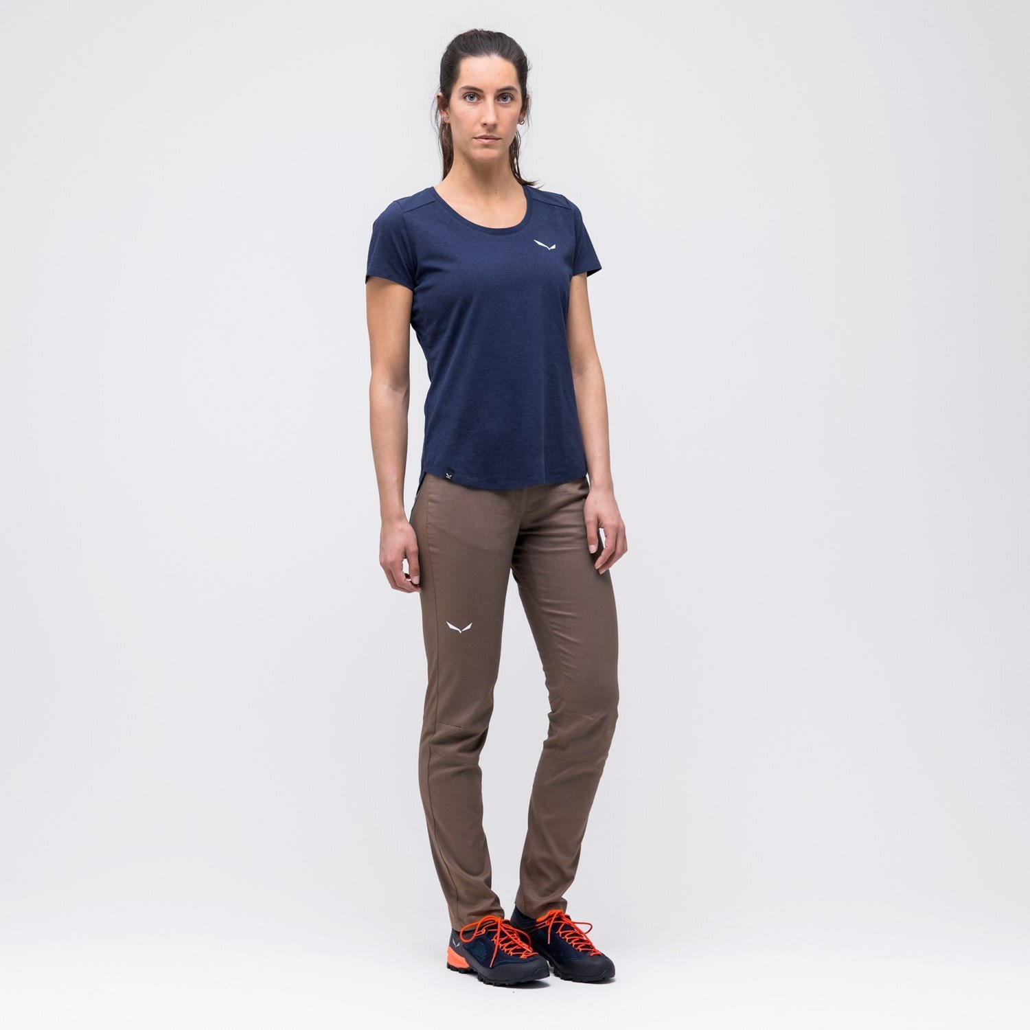 Camiseta Salewa Alpine Hemp Mujer Azul Marino | VX3758219