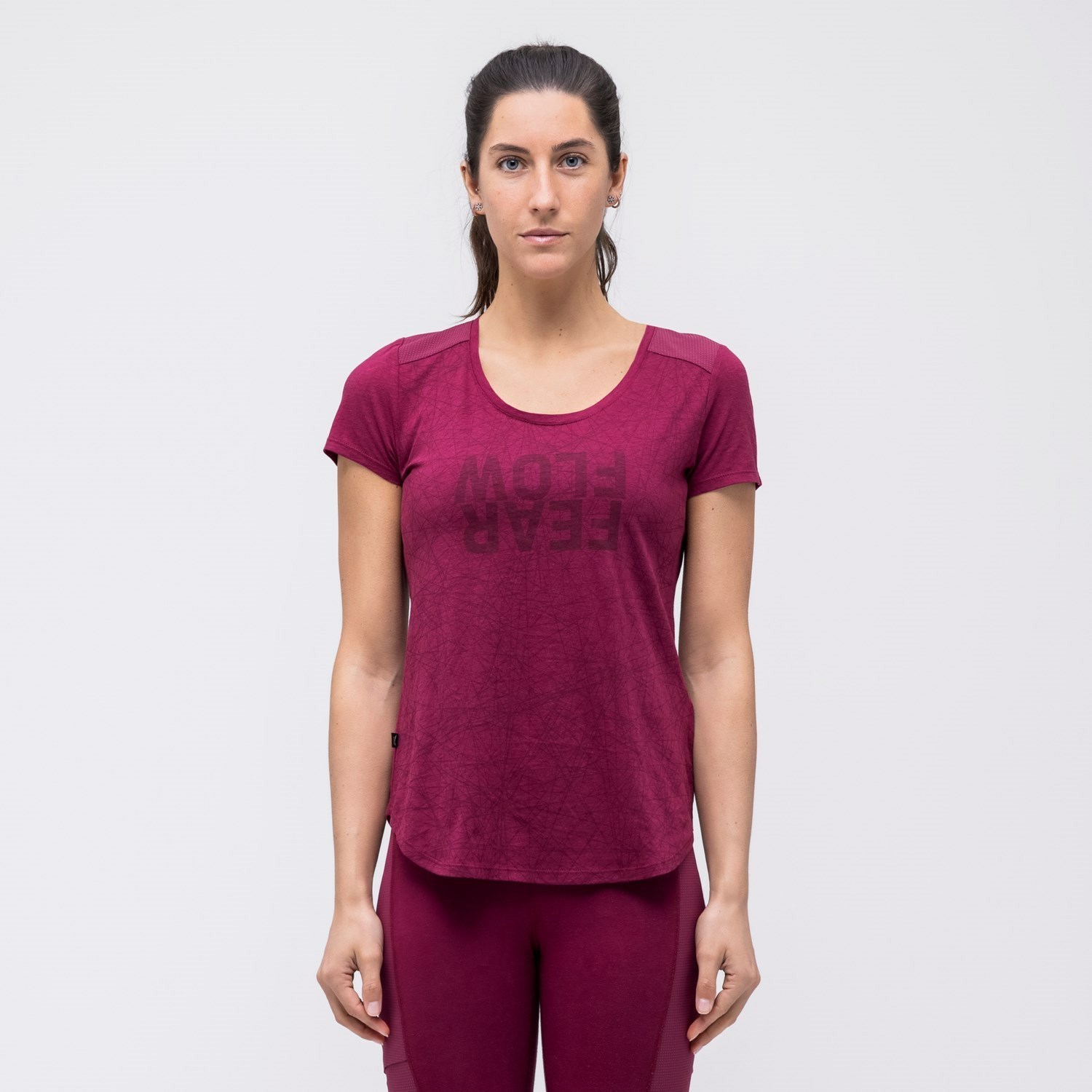 Camiseta Salewa Alpine Hemp Print Mujer Rojas | BN7401368