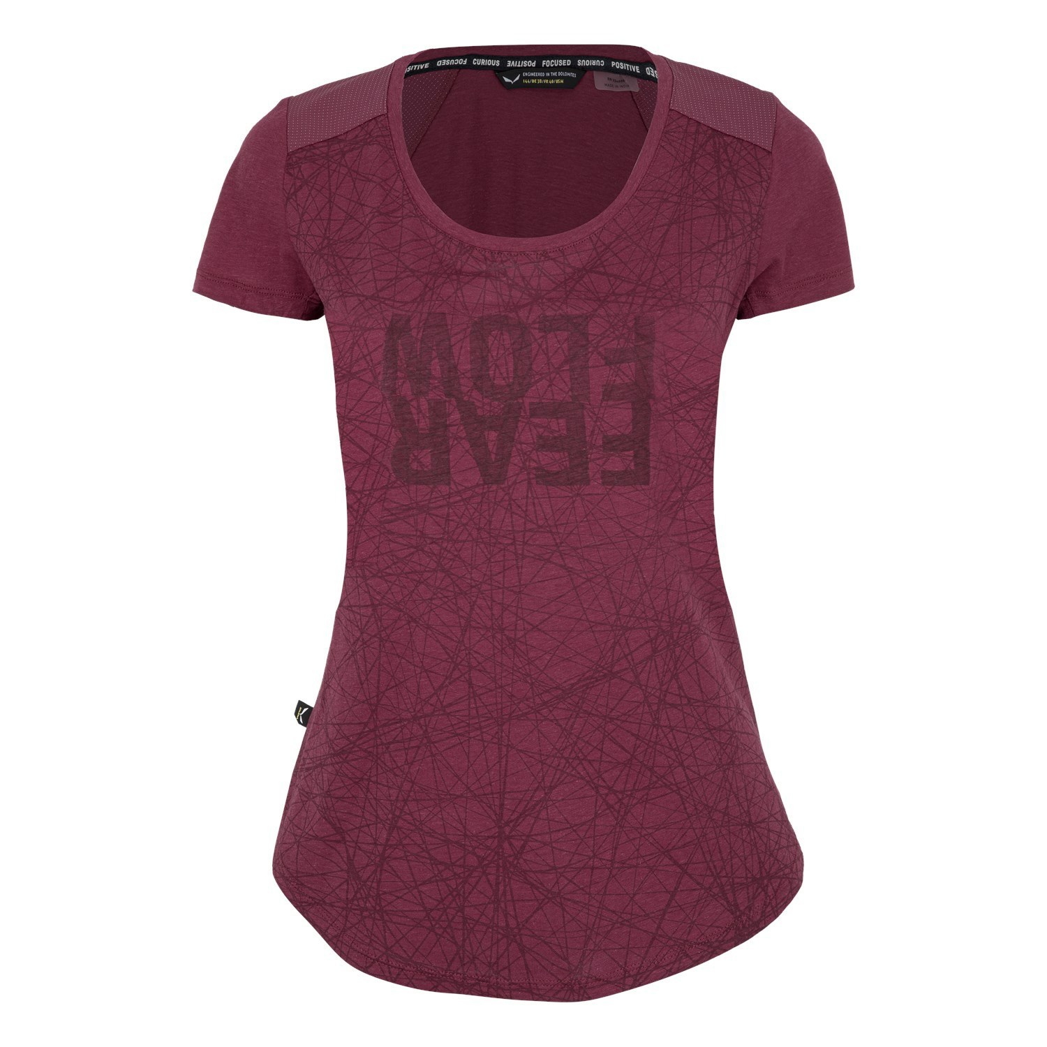 Camiseta Salewa Alpine Hemp Print Mujer Rojas | BN7401368