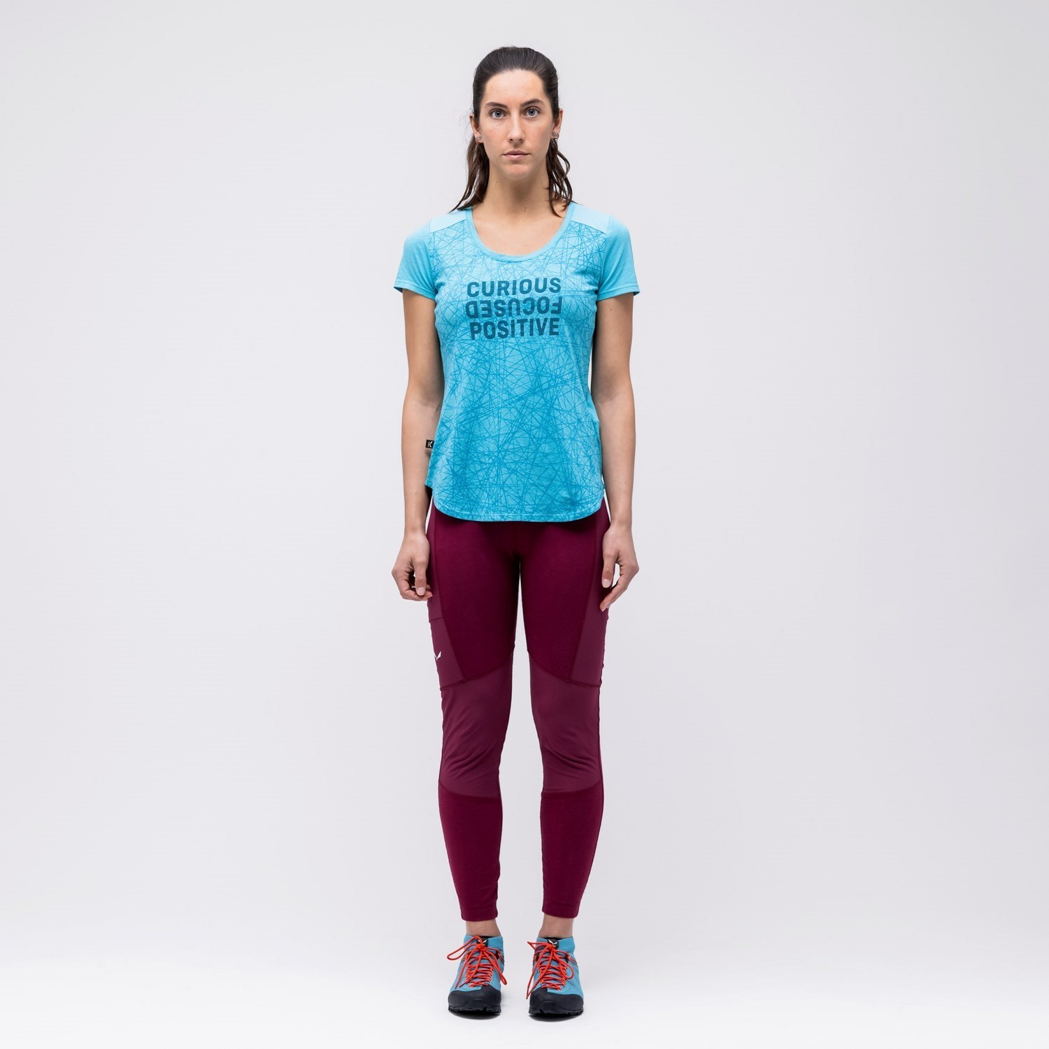 Camiseta Salewa Alpine Hemp Print Mujer Azules | FX2157038