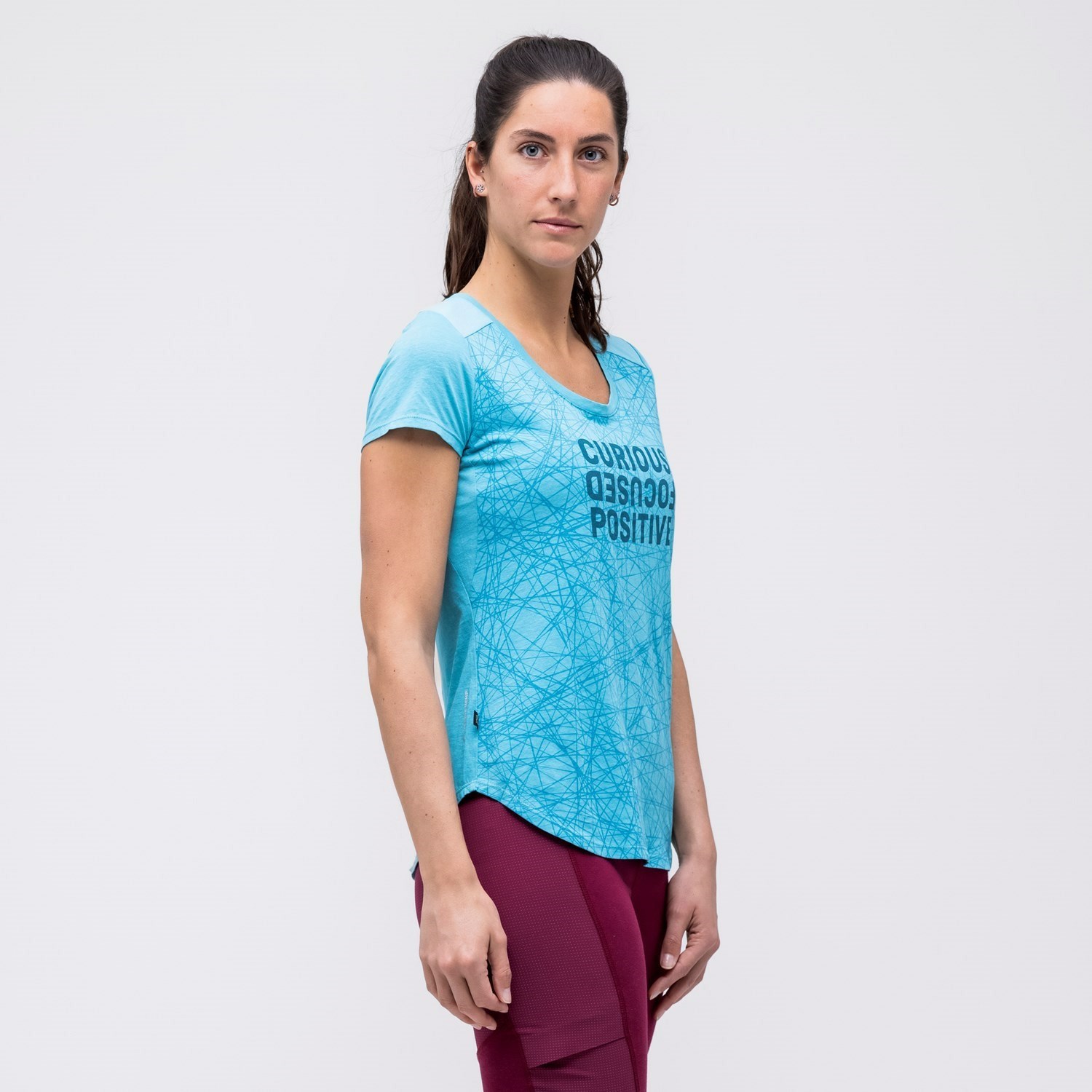 Camiseta Salewa Alpine Hemp Print Mujer Azules | FX2157038