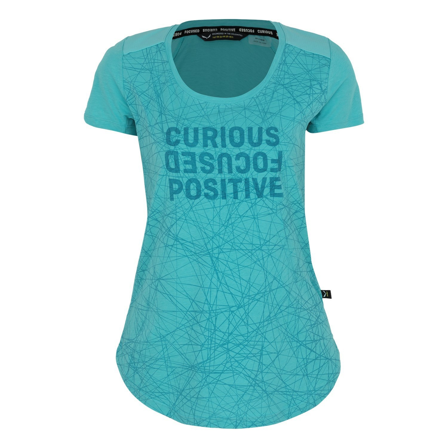 Camiseta Salewa Alpine Hemp Print Mujer Azules | FX2157038