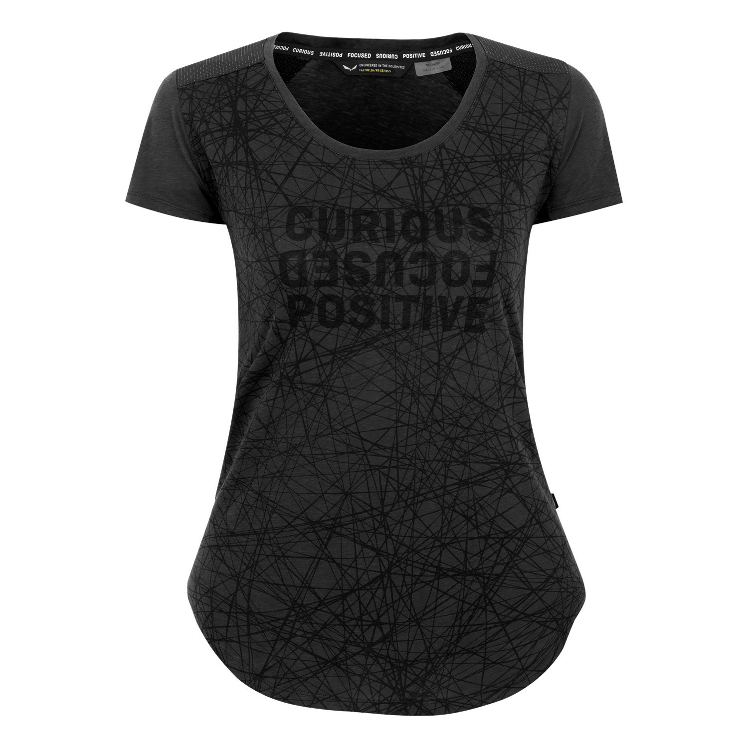 Camiseta Salewa Alpine Hemp Print Mujer Gris | ZB1086523