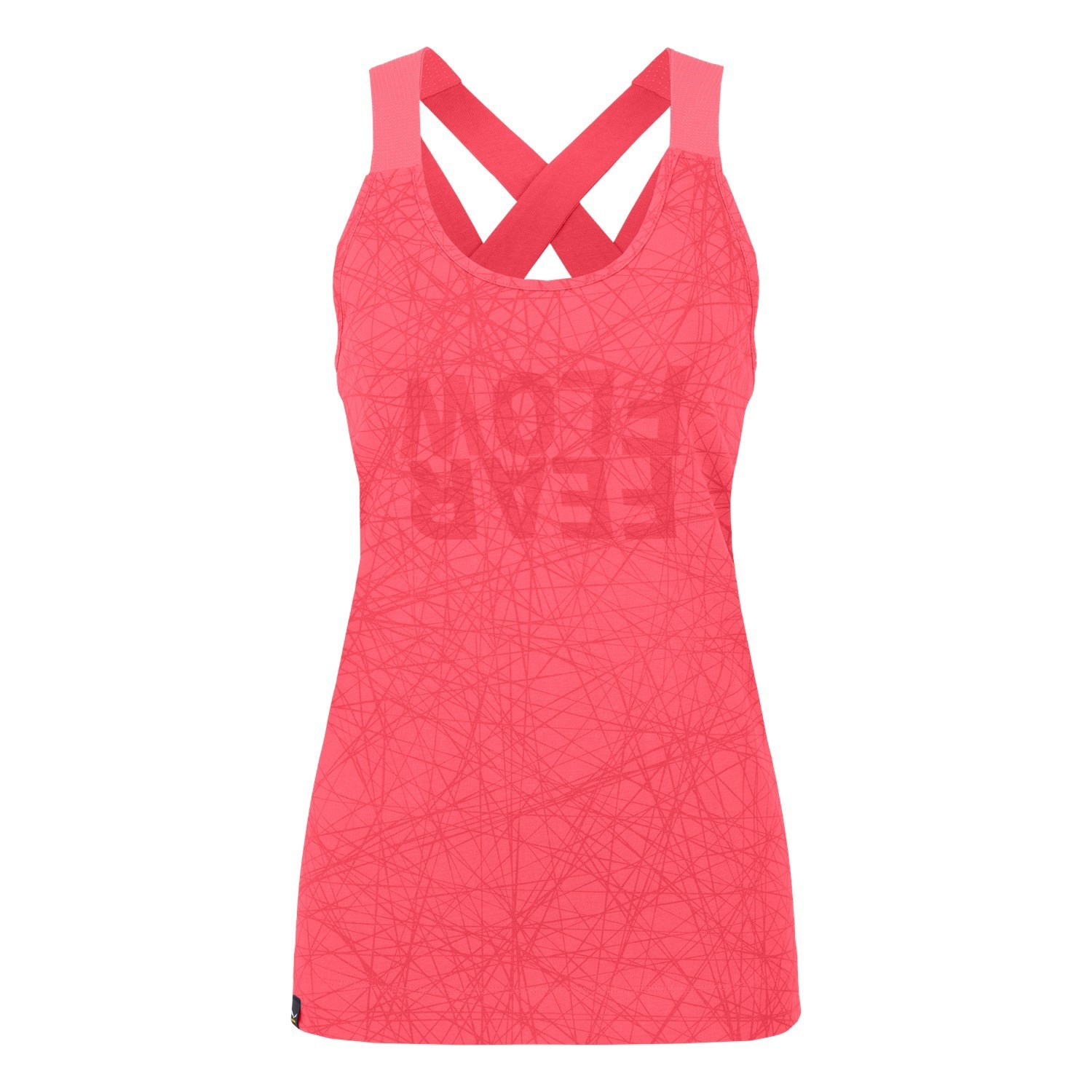 Camiseta Salewa Alpine Hemp Print Tanktop Mujer Rojas | GE2637049