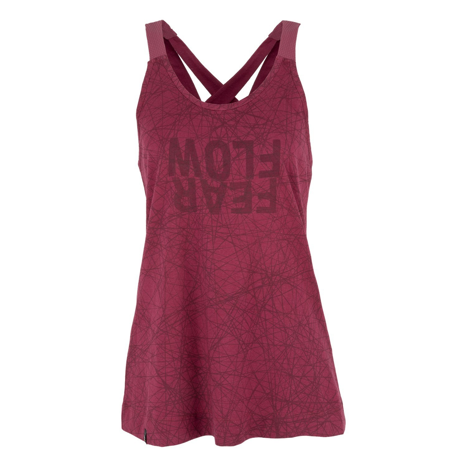 Camiseta Salewa Alpine Hemp Print Tanktop Mujer Rojas | LD7028649