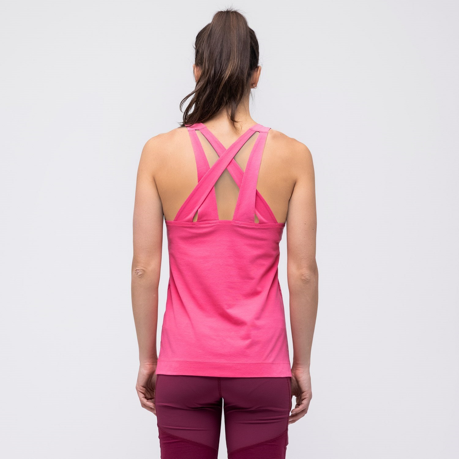 Camiseta Salewa Alpine Hemp Print Tanktop Mujer Rosas | TQ2951830