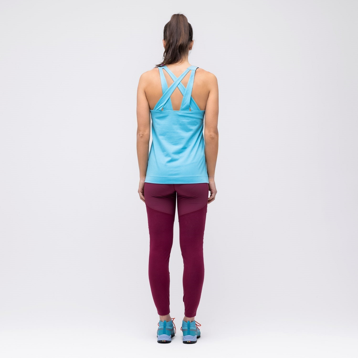 Camiseta Salewa Alpine Hemp Print Tanktop Mujer Azules | UC7925418