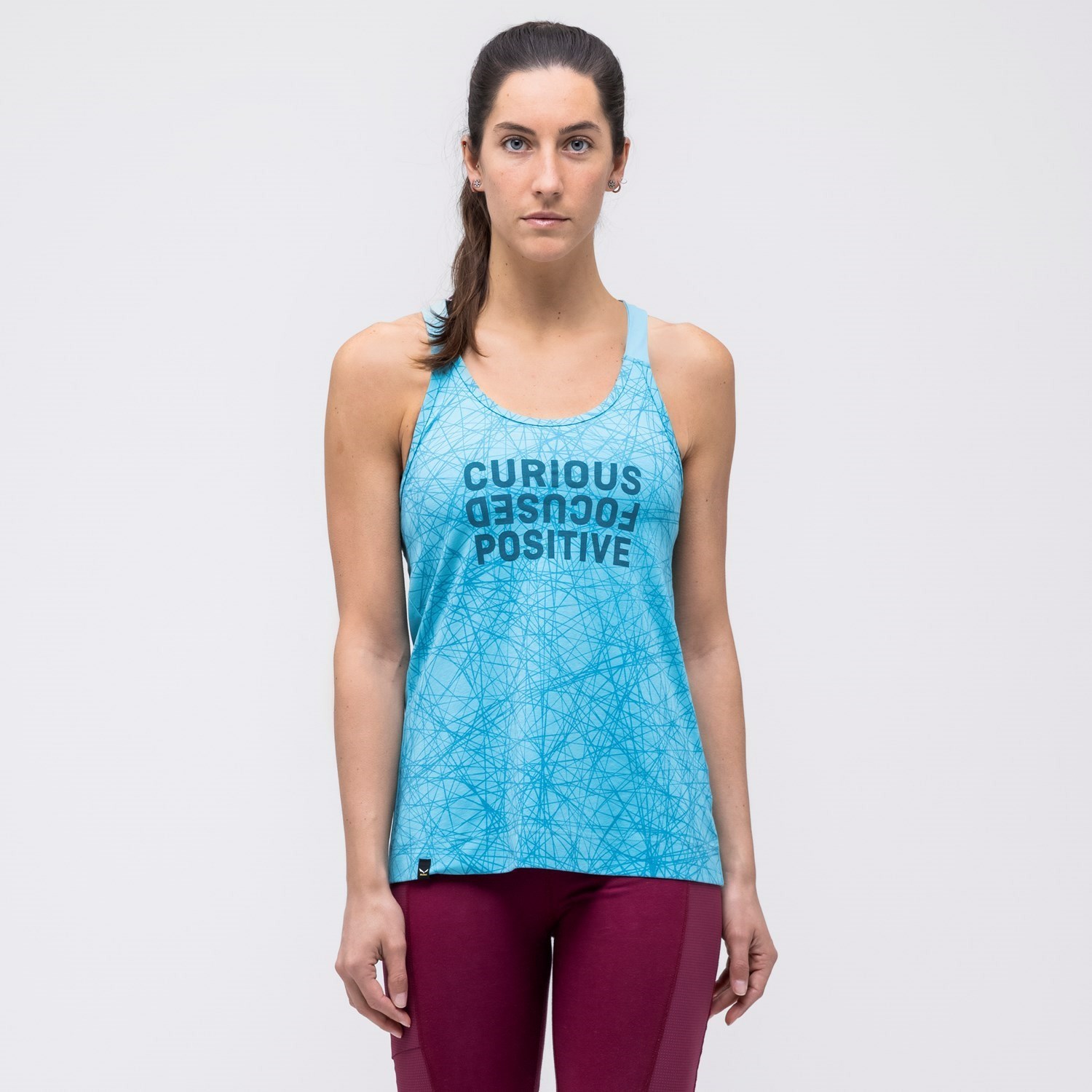 Camiseta Salewa Alpine Hemp Print Tanktop Mujer Azules | UC7925418