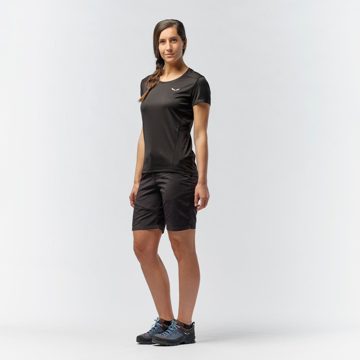 Camiseta Salewa Deportivo B 4 Dry Mujer Negras | KM3946178