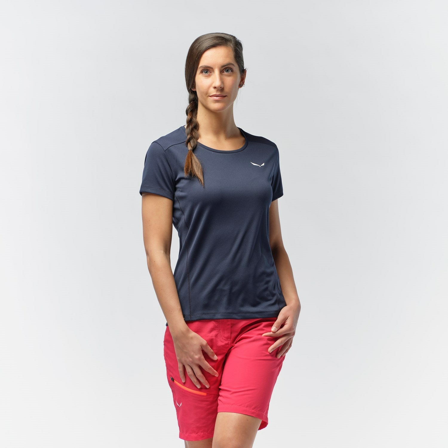 Camiseta Salewa Deportivo B 4 Dry Mujer Azul Marino | RQ0617293