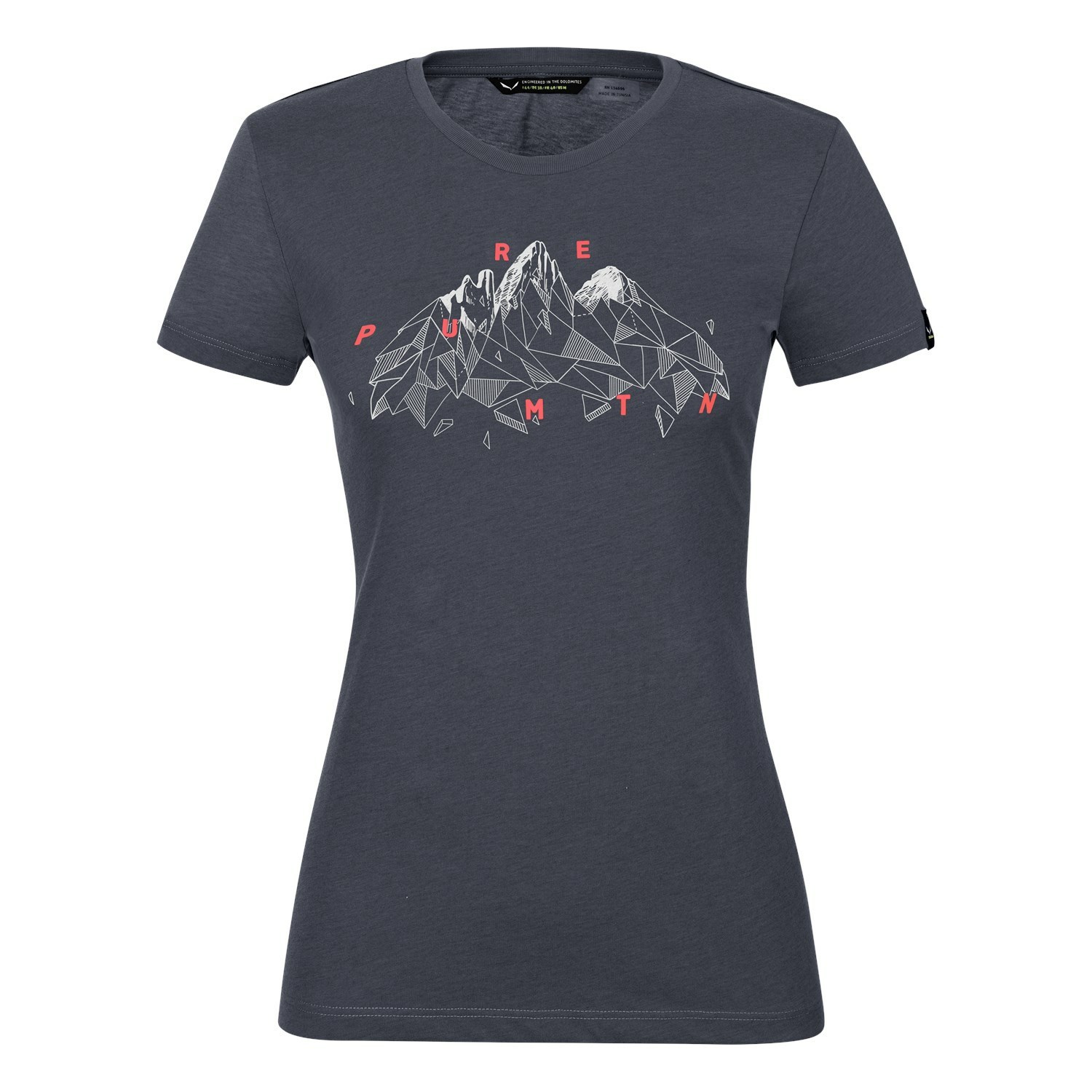 Camiseta Salewa Geometric Dry Mujer Azul Marino | ES1437980