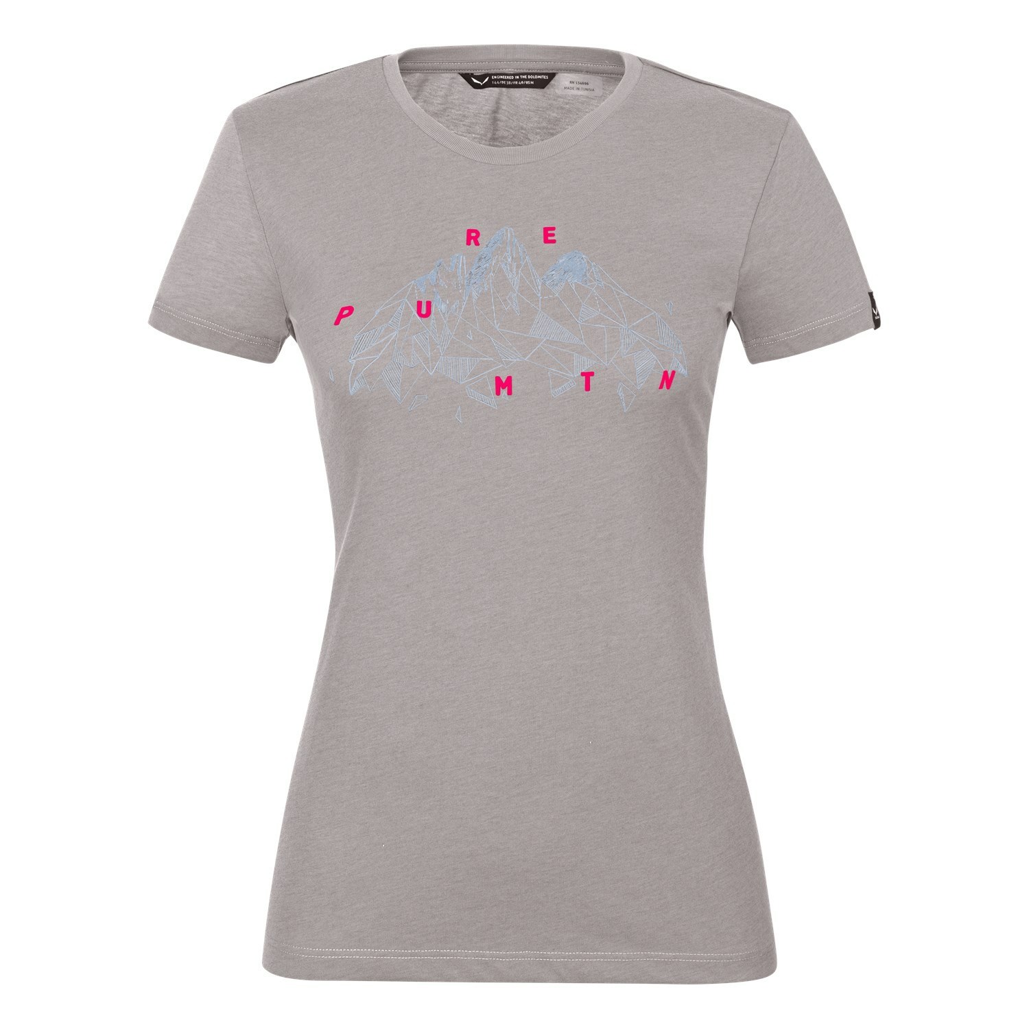 Camiseta Salewa Geometric Dry Mujer Gris | XK5820769