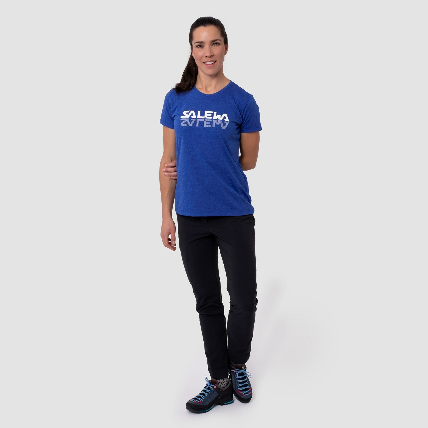 Camiseta Salewa Graphic Dry Mujer Azules | EM6715483