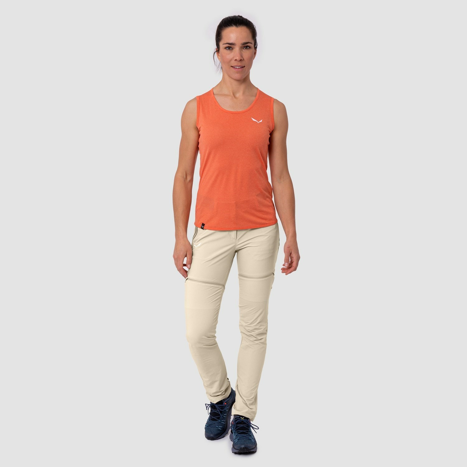 Camiseta Salewa Pedroc 2 Dry Tanktop Mujer Naranjas | RT8734506