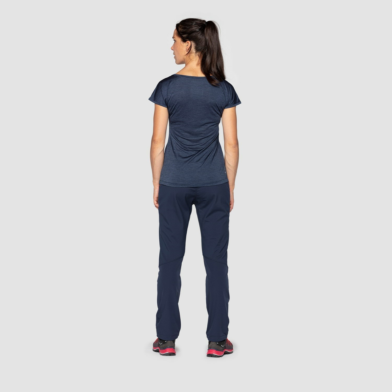 Camiseta Salewa Puez Melange Dry Mujer Azul Marino | DE2368457