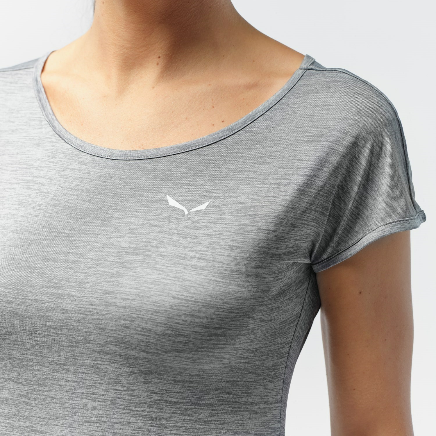 Camiseta Salewa Puez Melange Dry Mujer Gris | EF7309281