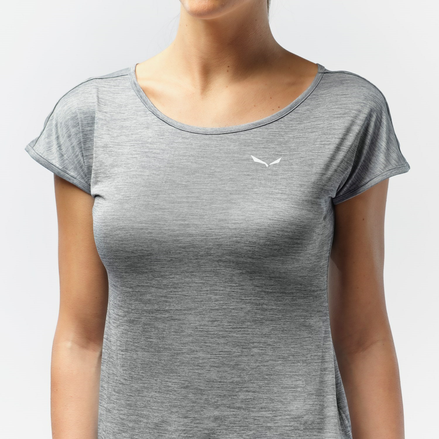 Camiseta Salewa Puez Melange Dry Mujer Gris | EF7309281