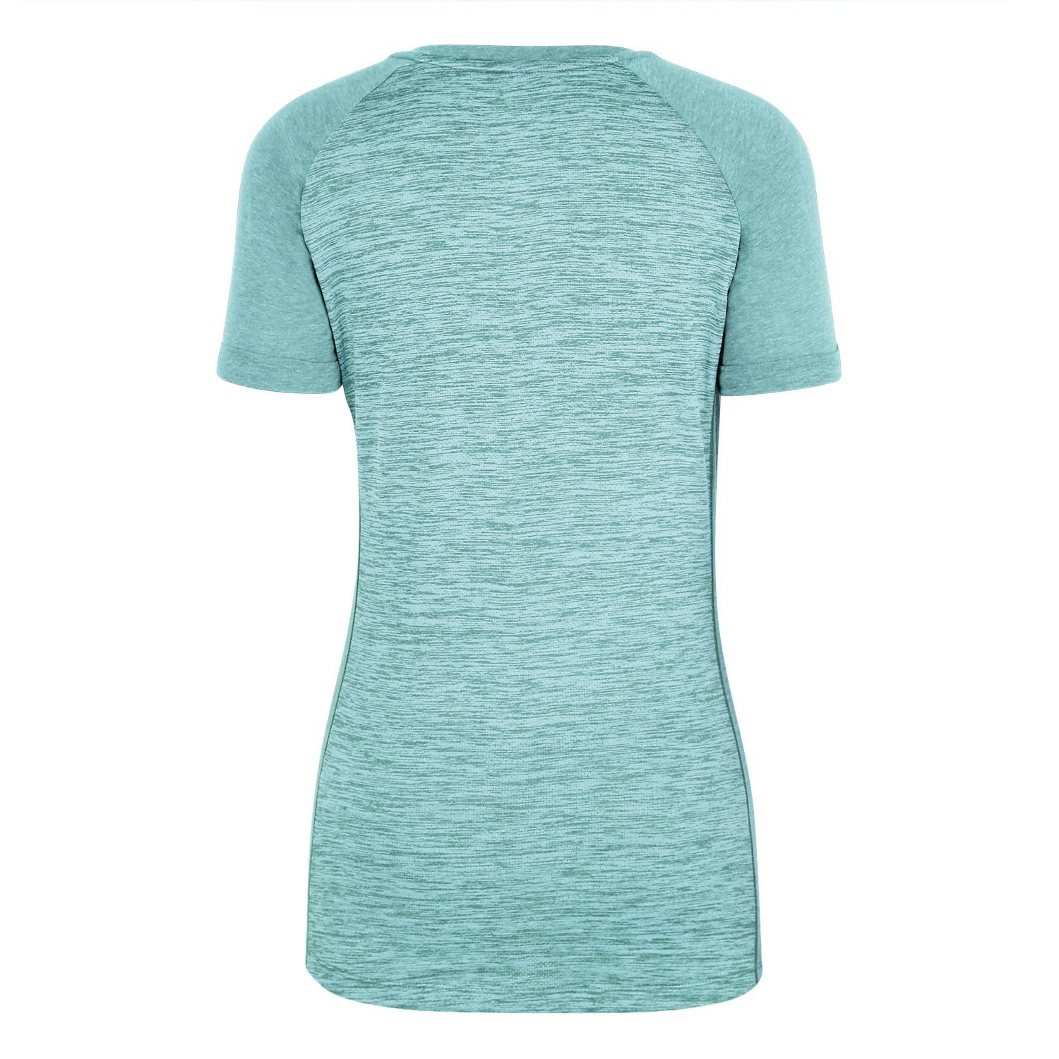 Camiseta Salewa Puez Melange Dry V-Neck Mujer Azules Claro | SK7861259