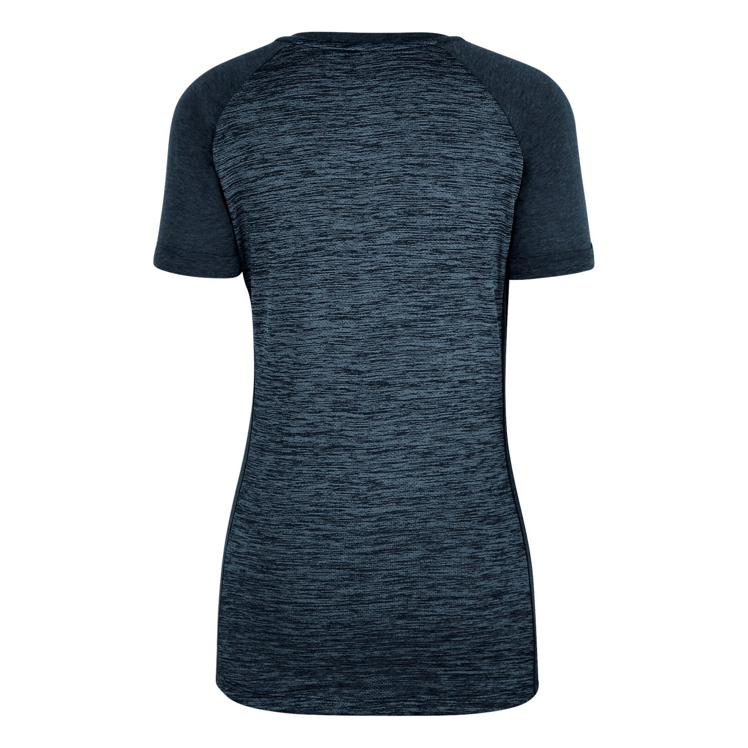 Camiseta Salewa Puez Melange Dry V-Neck Mujer Azul Marino | UK2790843