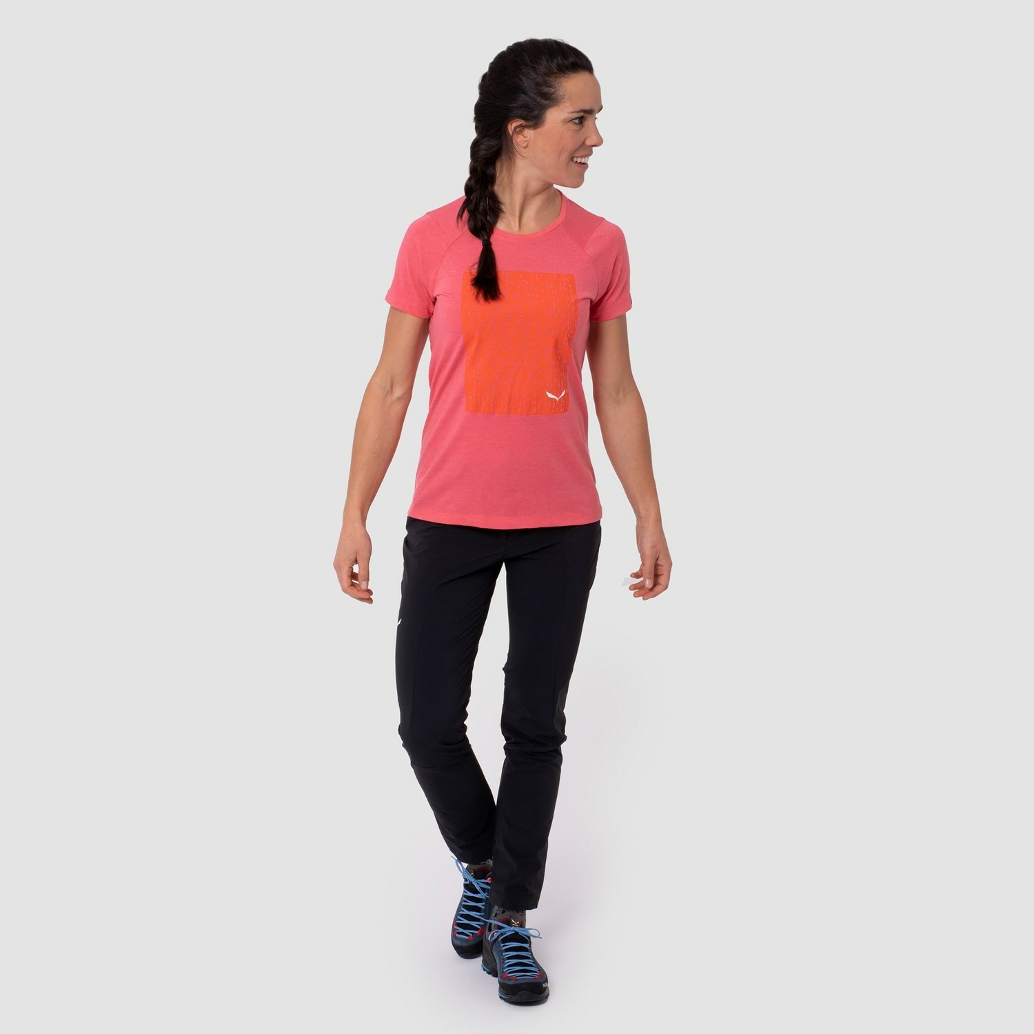 Camiseta Salewa Pure Box Dryton Mujer Rosas | XT3206174