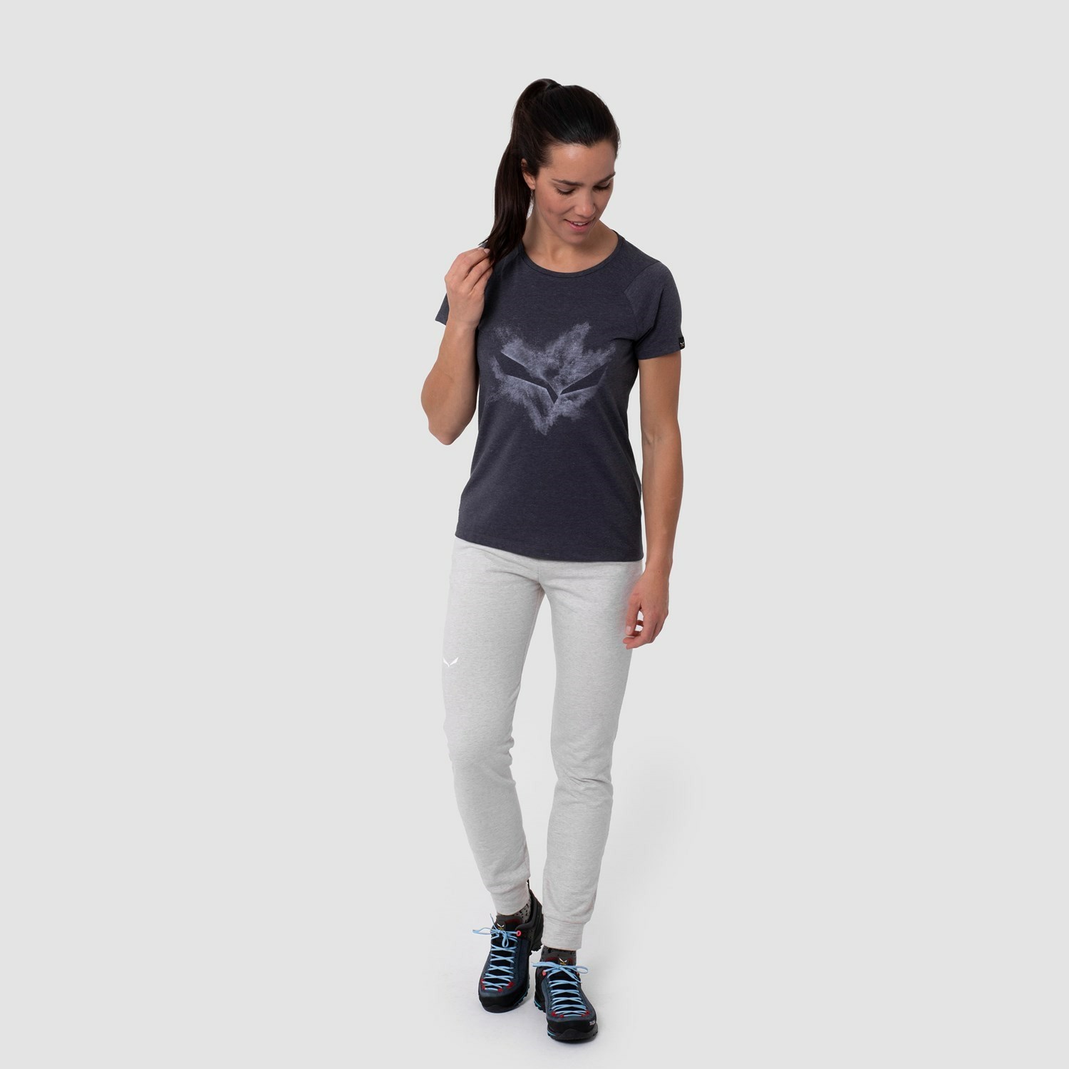 Camiseta Salewa Pure Chalk Dryton Mujer Gris | WO7354196