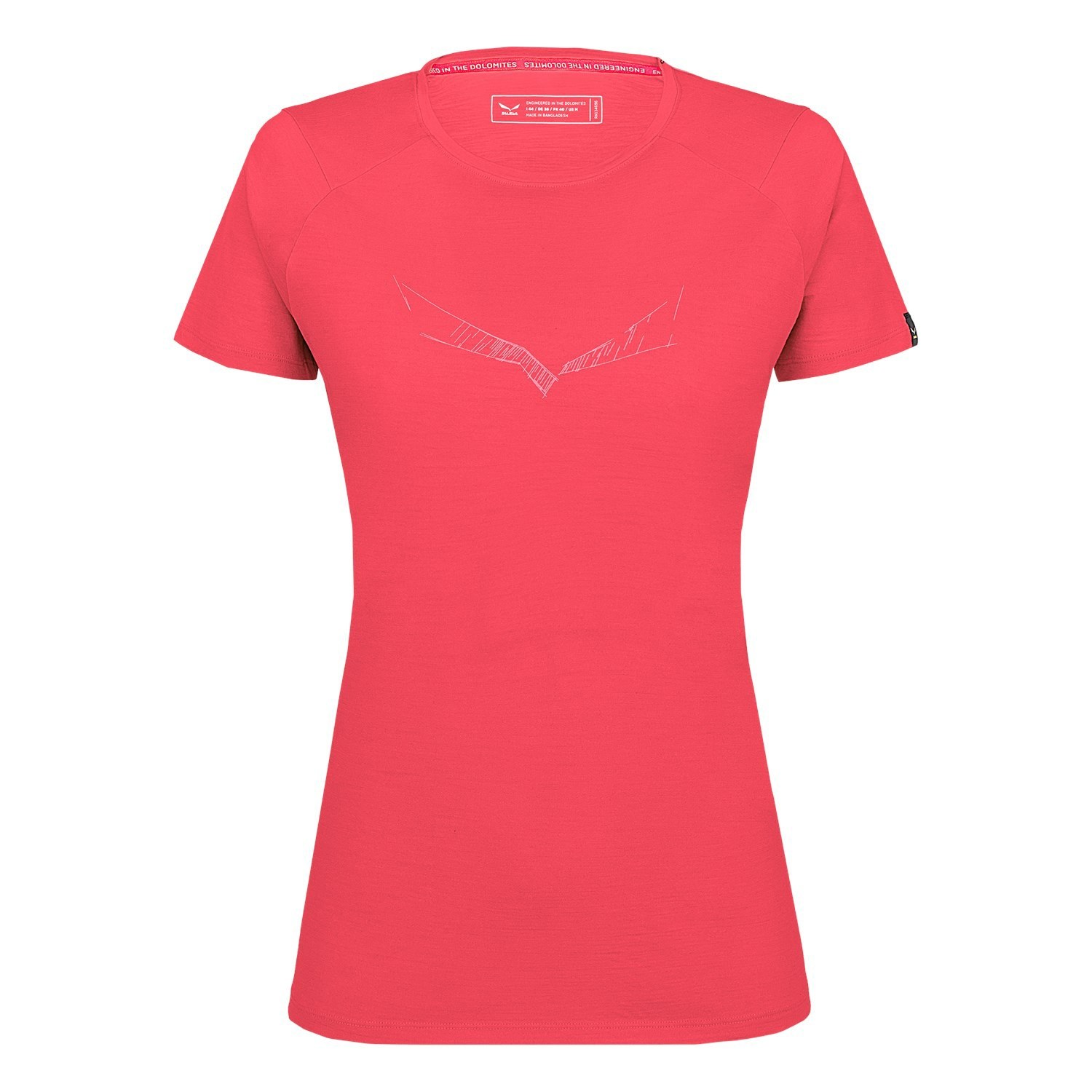 Camiseta Salewa Pure Eagle Sketch Merino Mujer Rosas | CV5832760