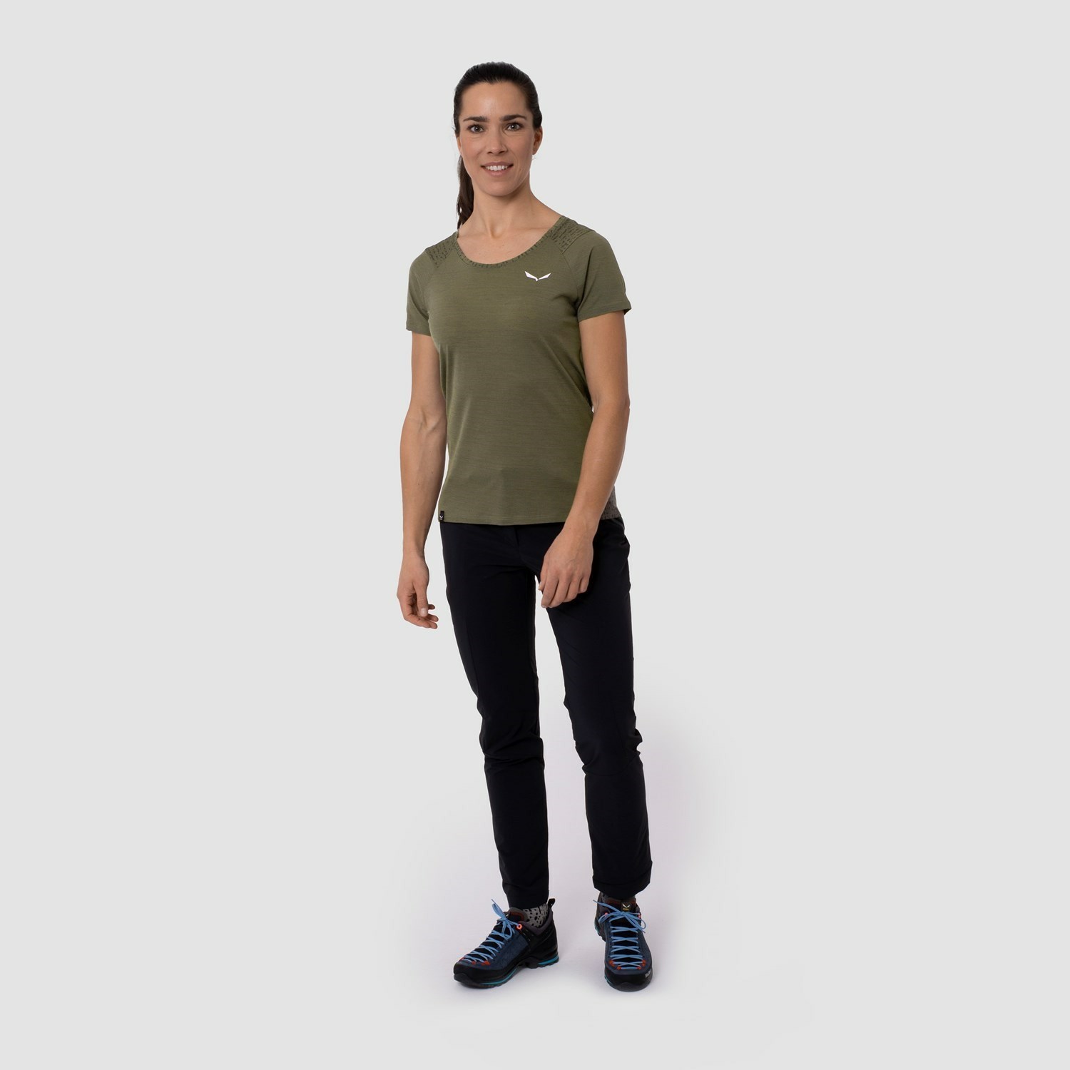 Camiseta Salewa Pure Salamander Merino Mujer Marrones | UA9531482