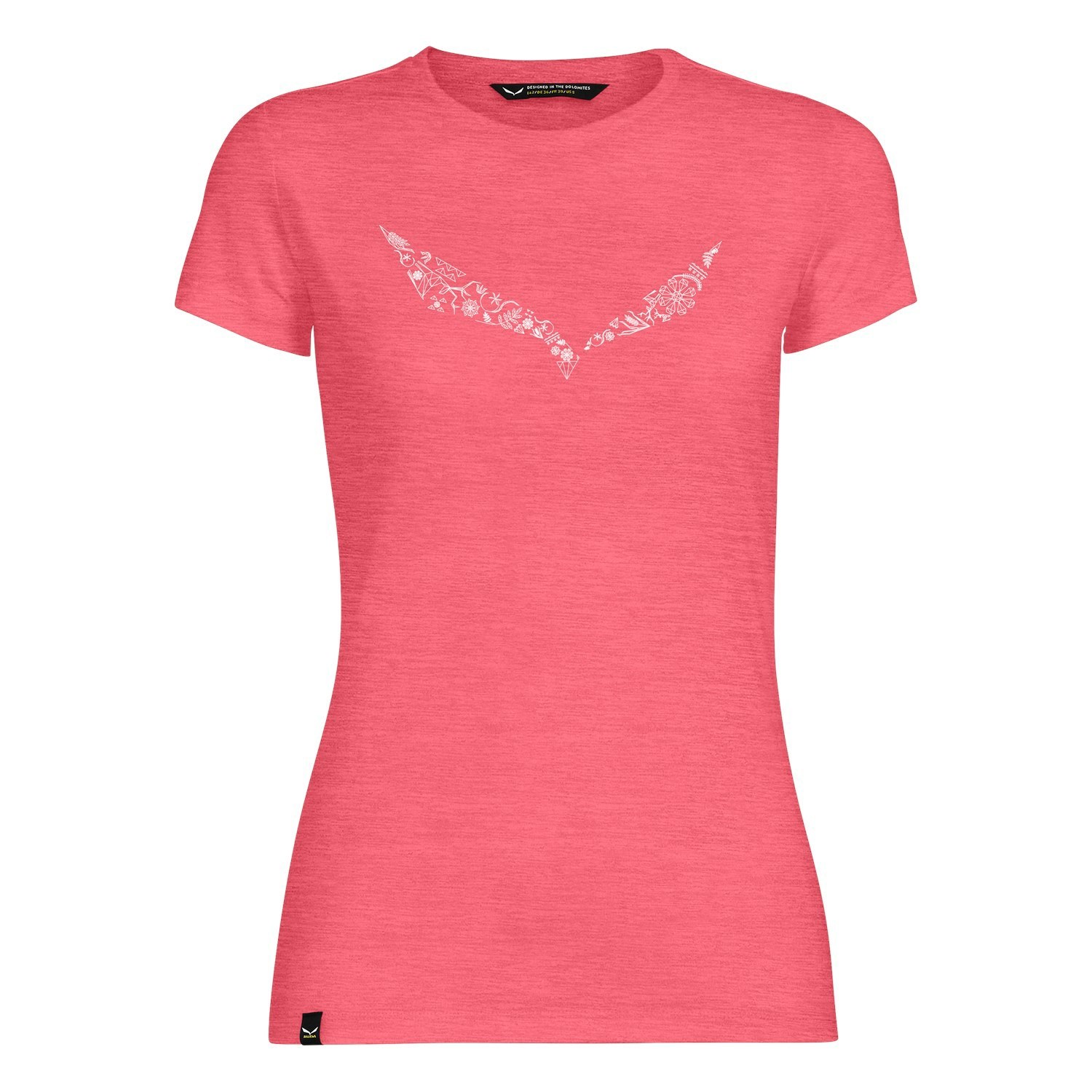 Camiseta Salewa Solidlogo Dri-Release® Mujer Rosas | HE7154208