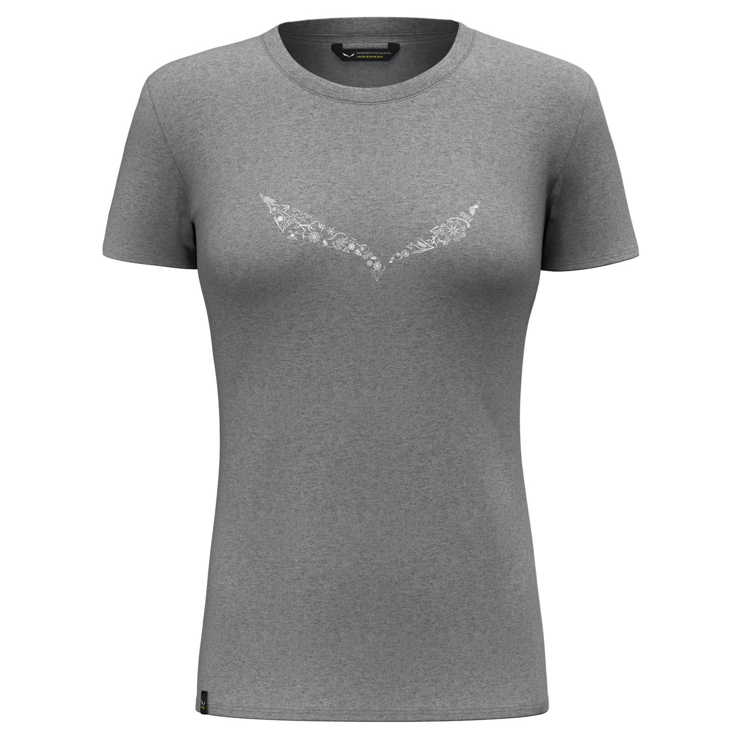 Camiseta Salewa Solidlogo Dri-Release® Mujer Gris | QE0654218