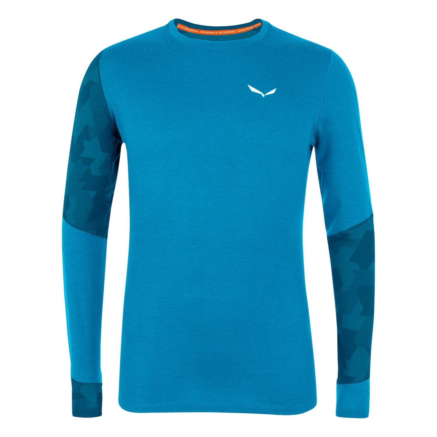 Capa Base De Manga Larga Salewa Cristallo Warm Alpine Merino Responsive Hombre Azules | VX4368019