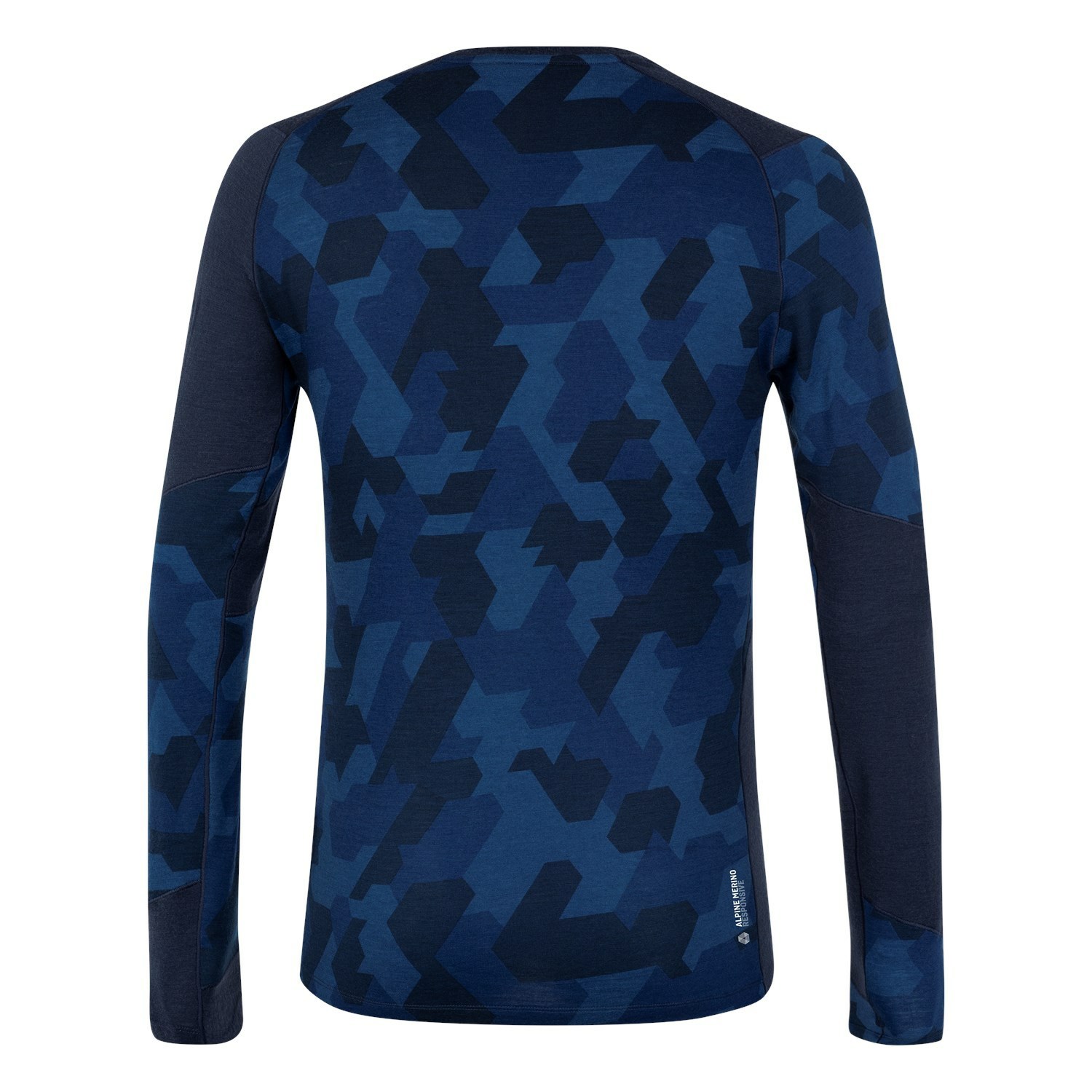 Capa Base De Manga Larga Salewa Cristallo Warm Alpine Merino Responsive Hombre Azul Marino | XK7652398