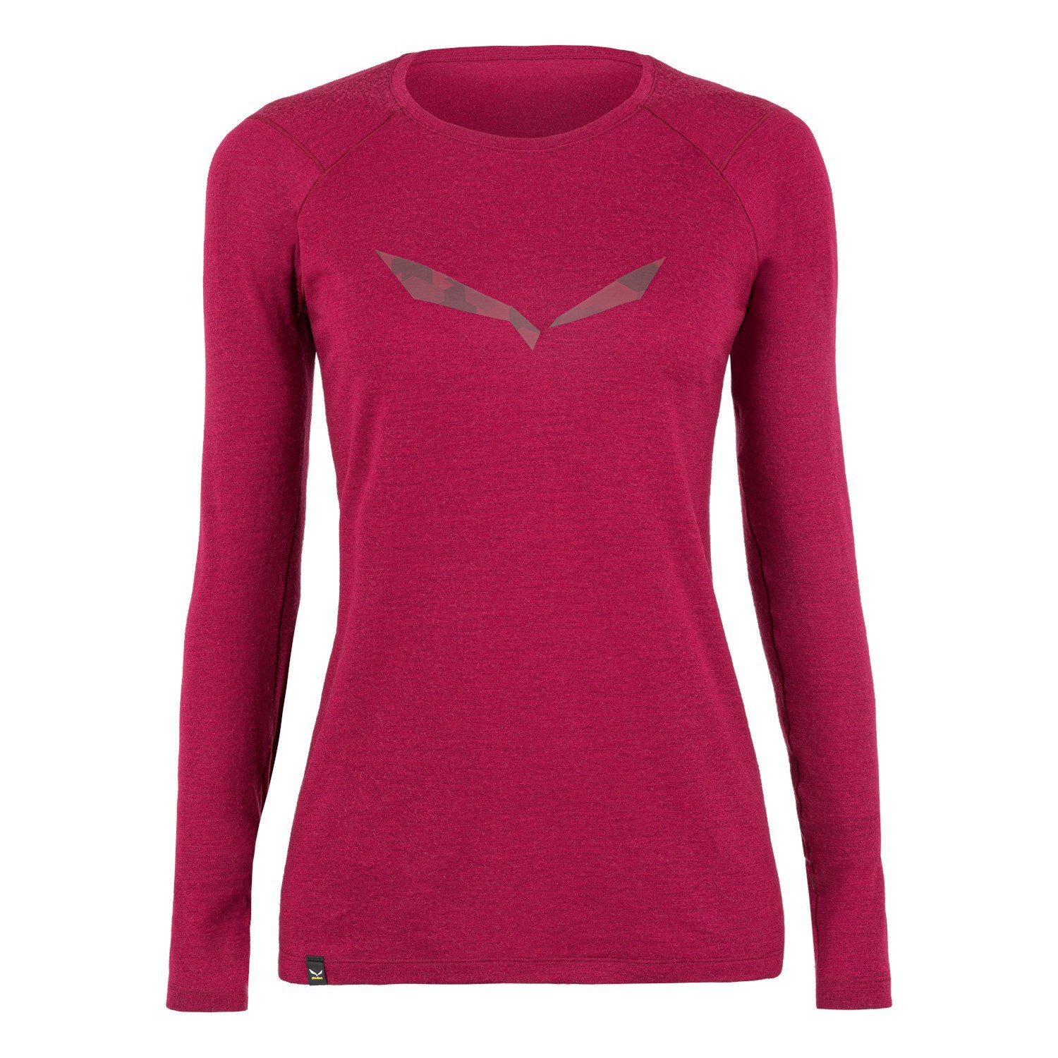 Capa Base De Manga Larga Salewa Pure Logo Alpine Merino Responsive Mujer Rojas | CA6891342