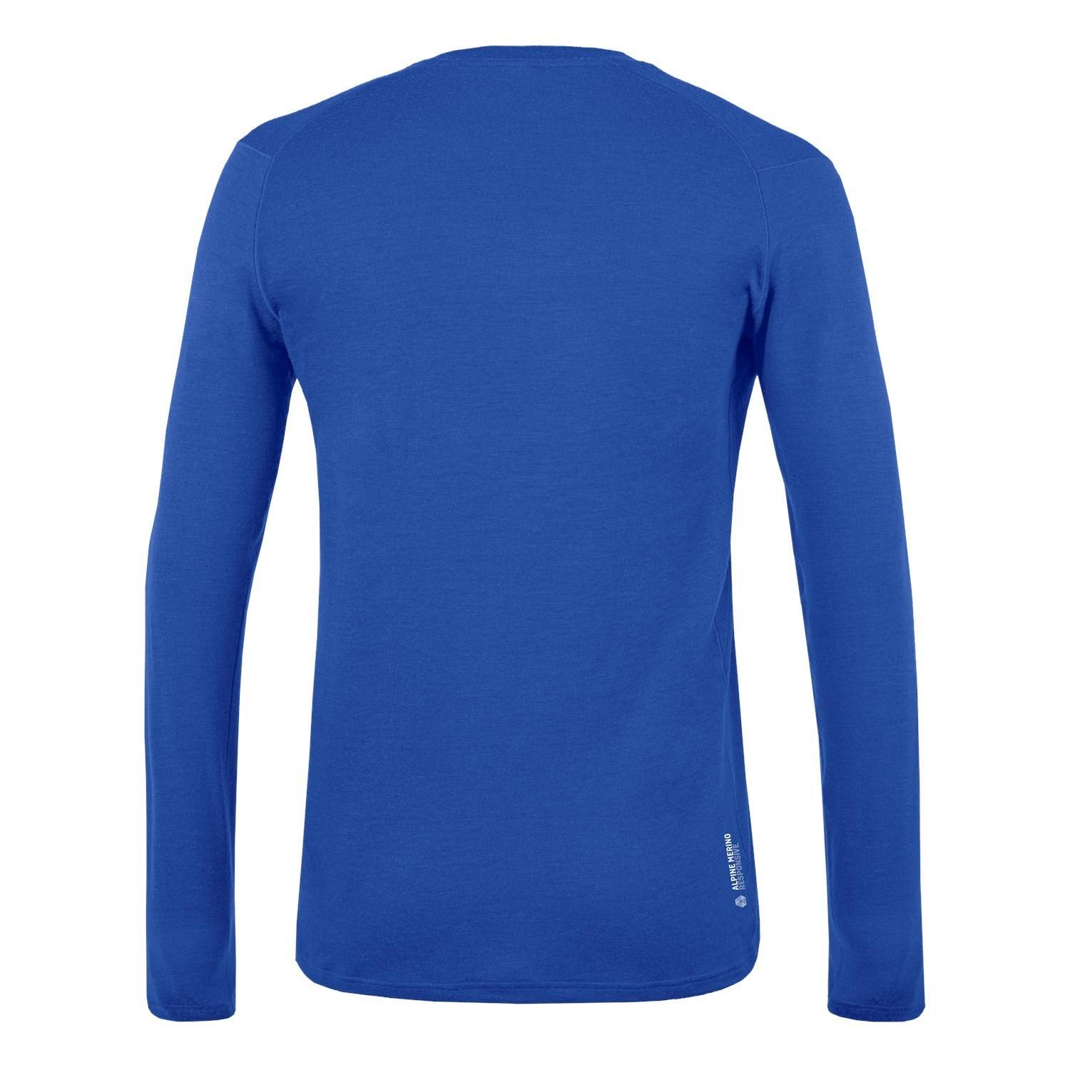 Capa Base De Manga Larga Salewa Pure Logo Alpine Merino Responsive Hombre Azules | JL7653108