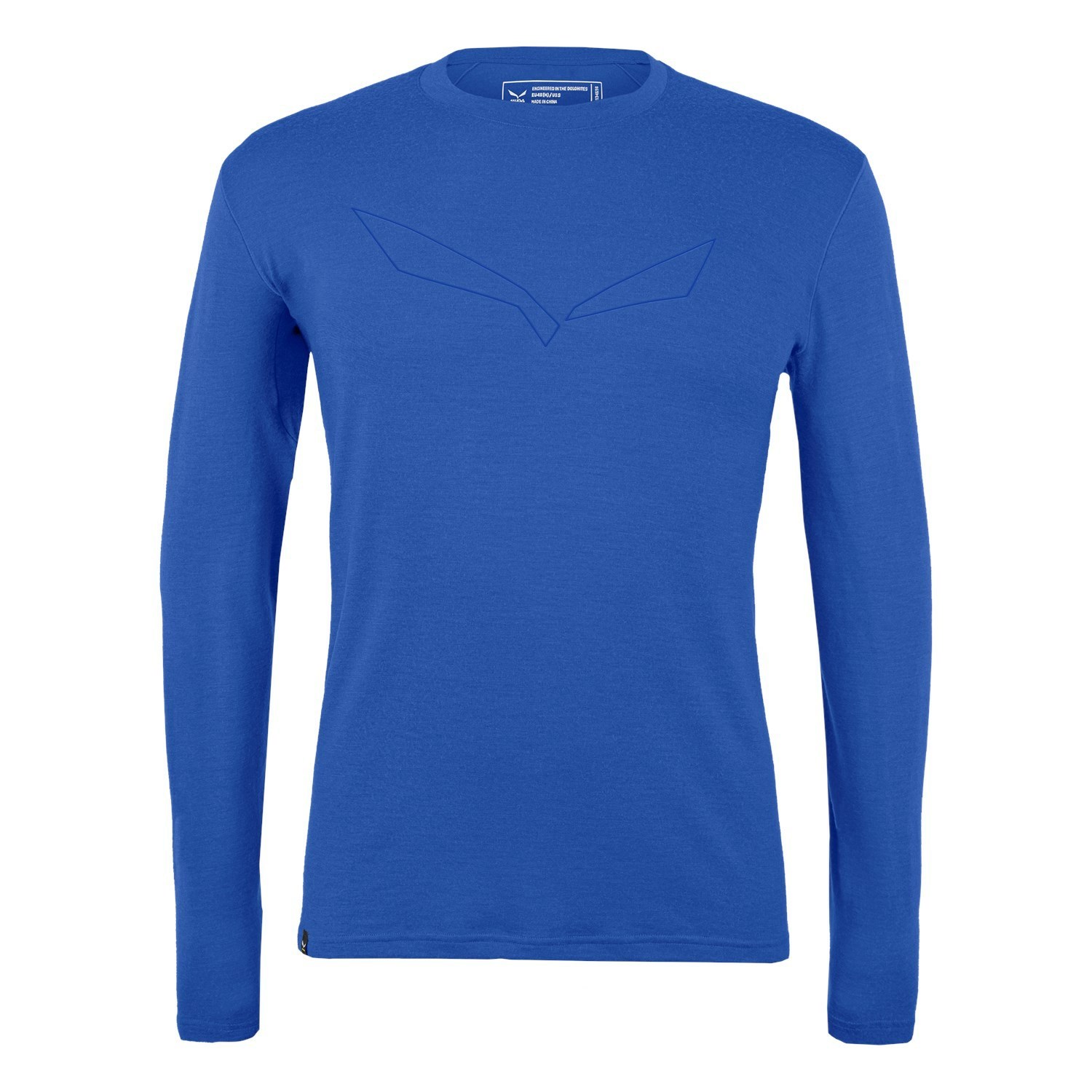 Capa Base De Manga Larga Salewa Pure Logo Alpine Merino Responsive Hombre Azules | JL7653108