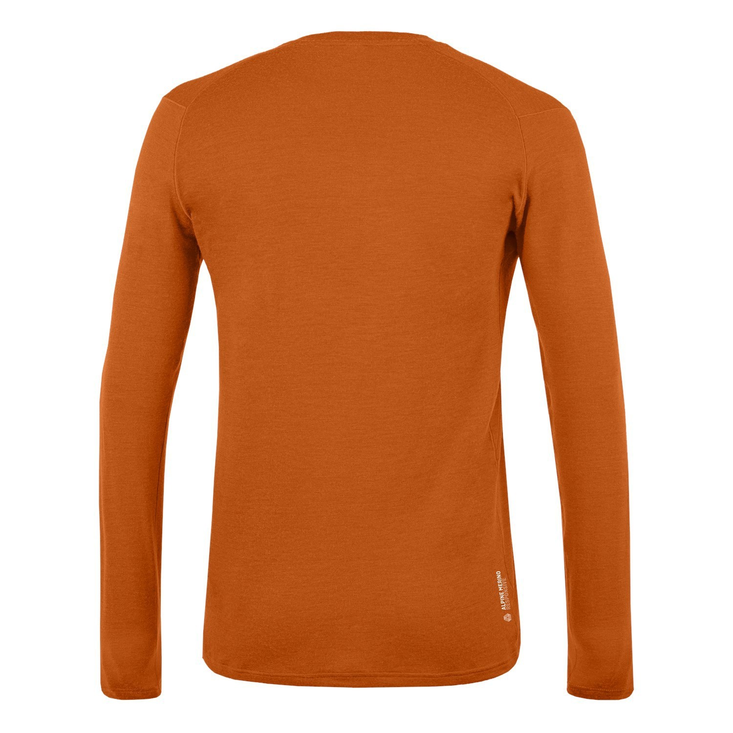 Capa Base De Manga Larga Salewa Pure Logo Alpine Merino Responsive Hombre Naranjas | XI0495738