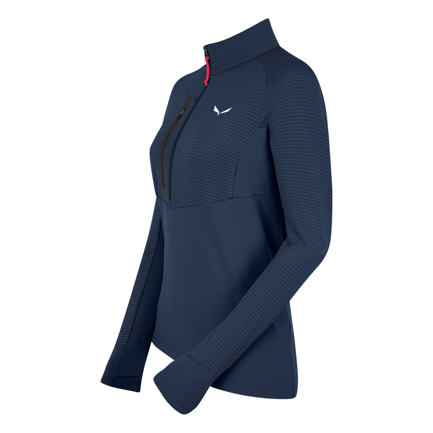 Capa Base De Manga Larga Salewa Vajolet Polarlite Responsive Half Zip Fleece Mujer Azul Marino | AW6807914