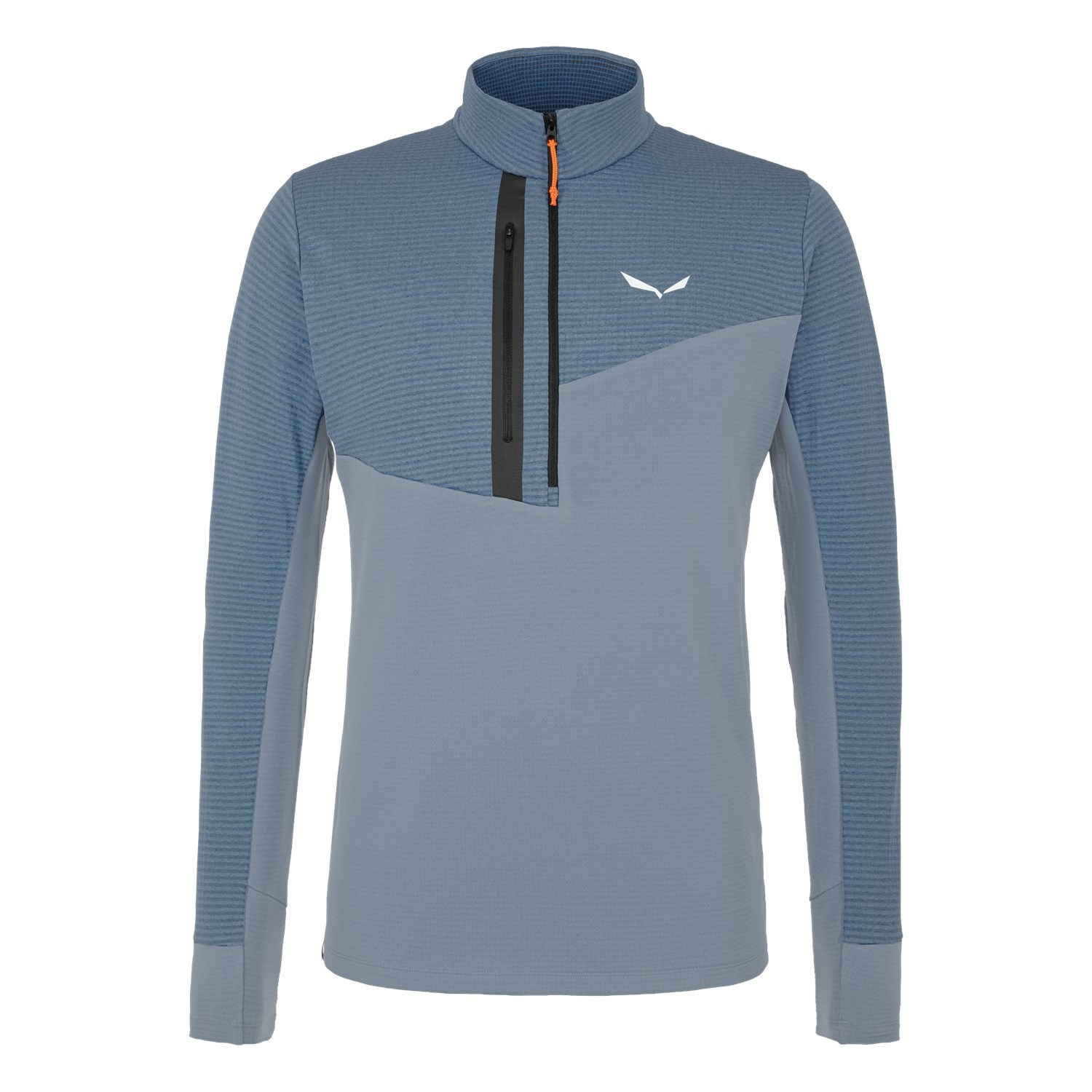 Capa Base De Manga Larga Salewa Vajolet Polarlite Responsive Half Zip Fleece Hombre Gris | EG2480793