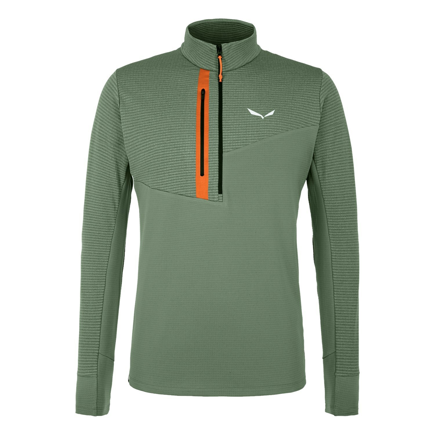 Capa Base De Manga Larga Salewa Vajolet Polarlite Responsive Half Zip Fleece Hombre Verde | GQ2671350