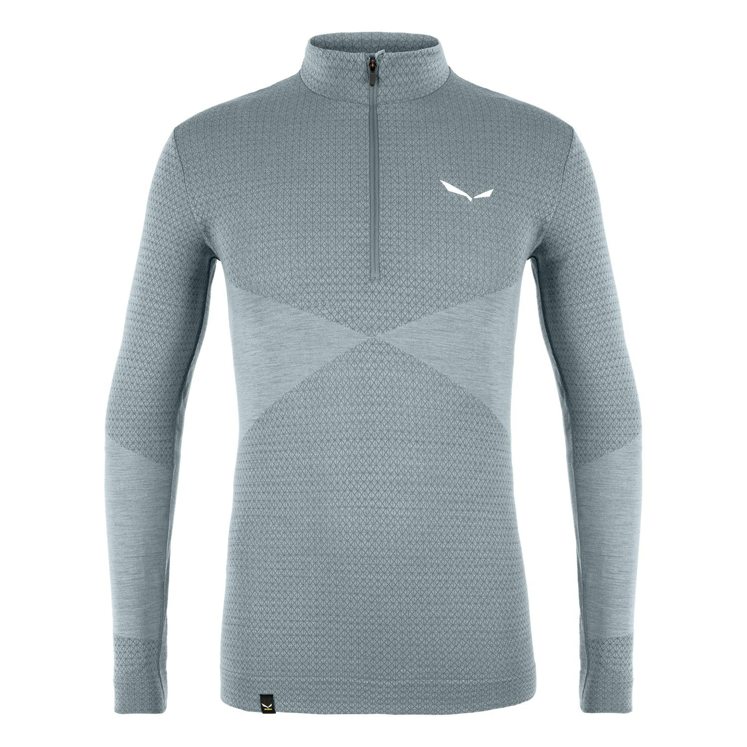 Capa Base De Manga Larga Salewa Zebru Responsive Half Zip Tee Hombre Gris | LH7635018