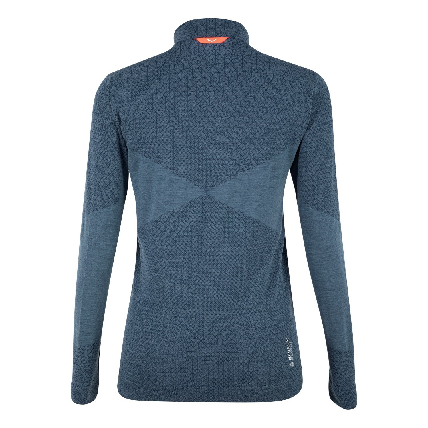 Capa Base De Manga Larga Salewa Zebru Responsive Half Zip Tee Mujer Azul Marino | MK0687925